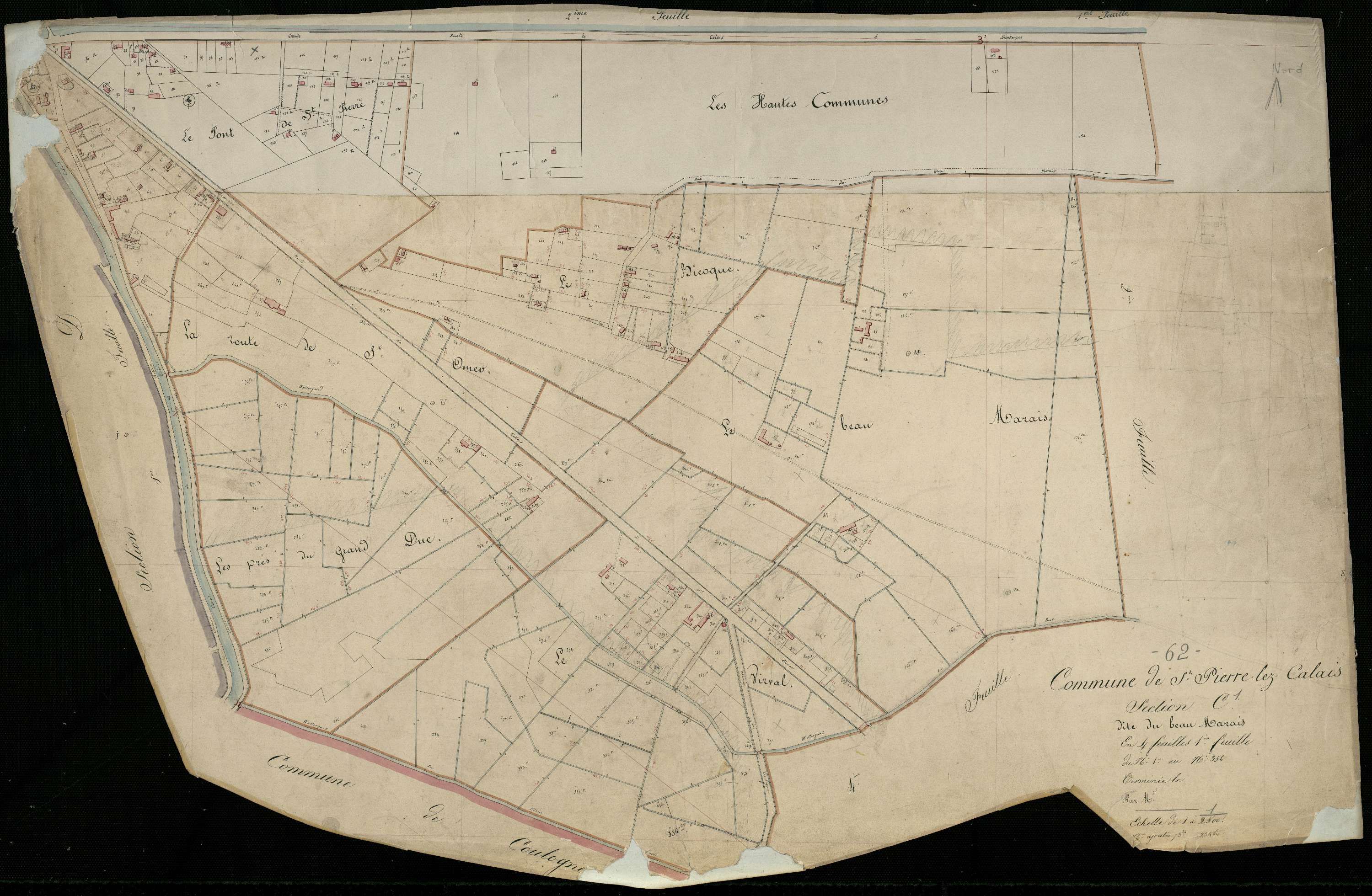 Calais - Section C, 1re feuille