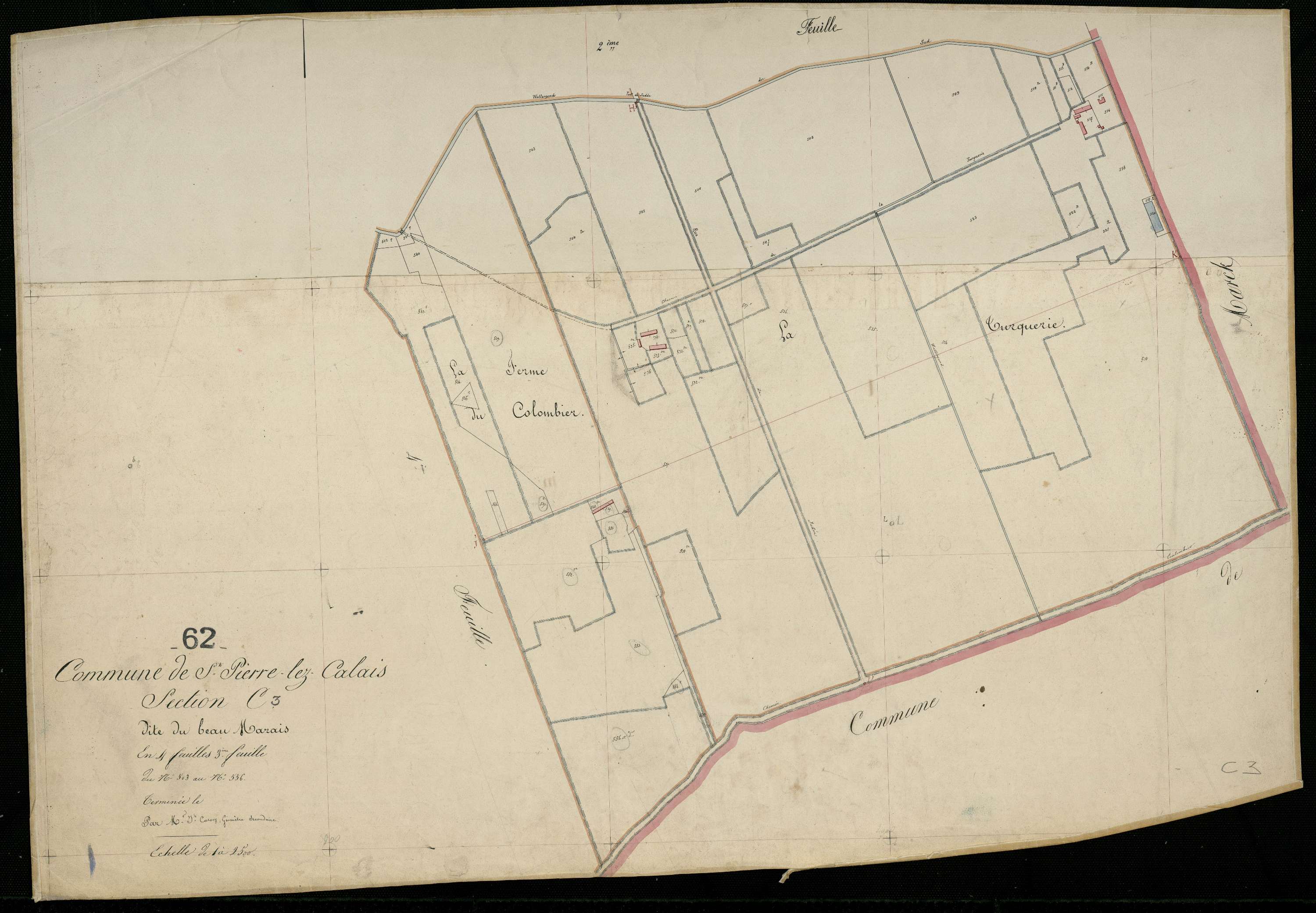 Calais - Section C, 3e feuille