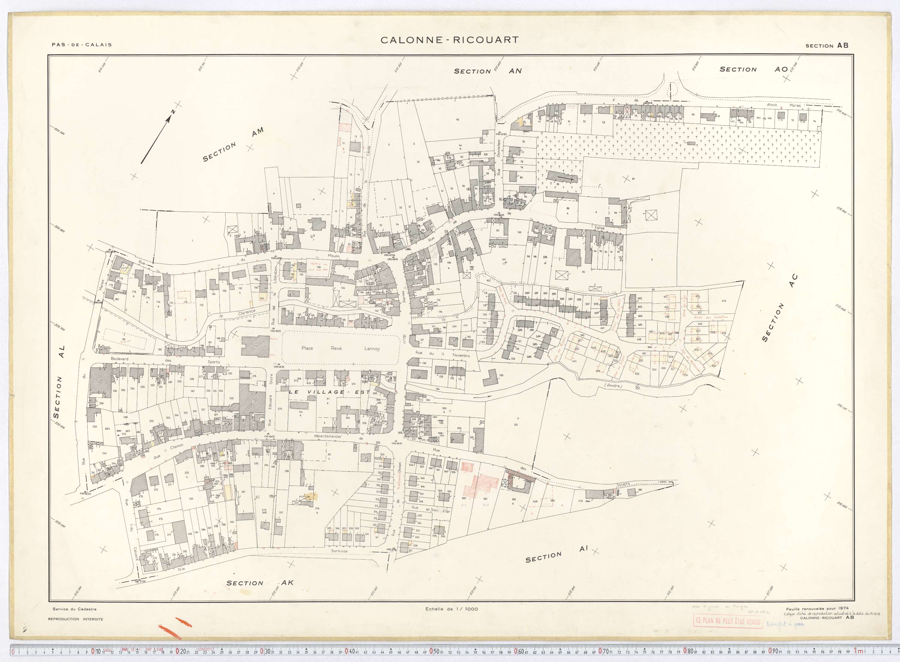 Calonne-Ricouart - Section AB.