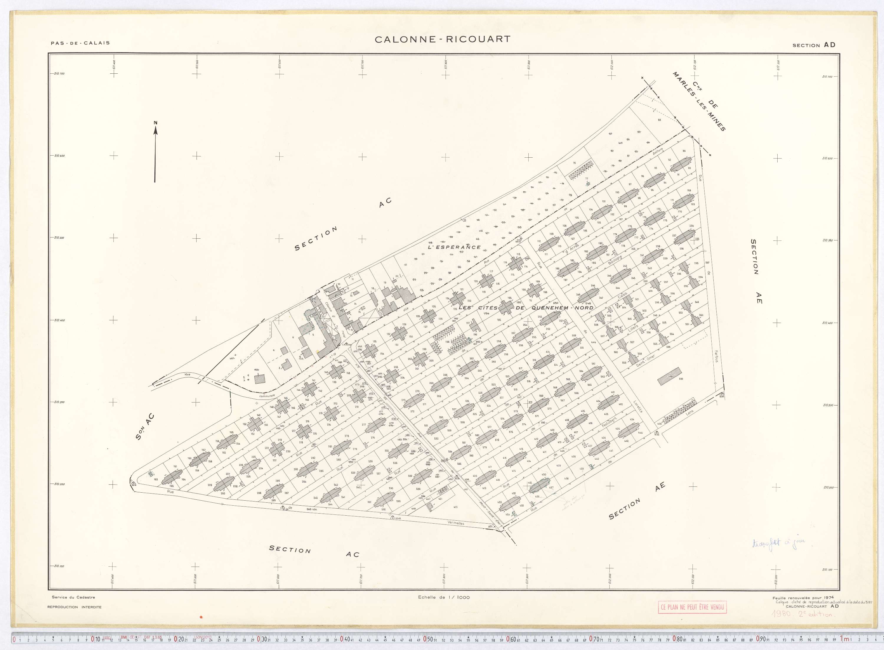 Calonne-Ricouart - Section AD.