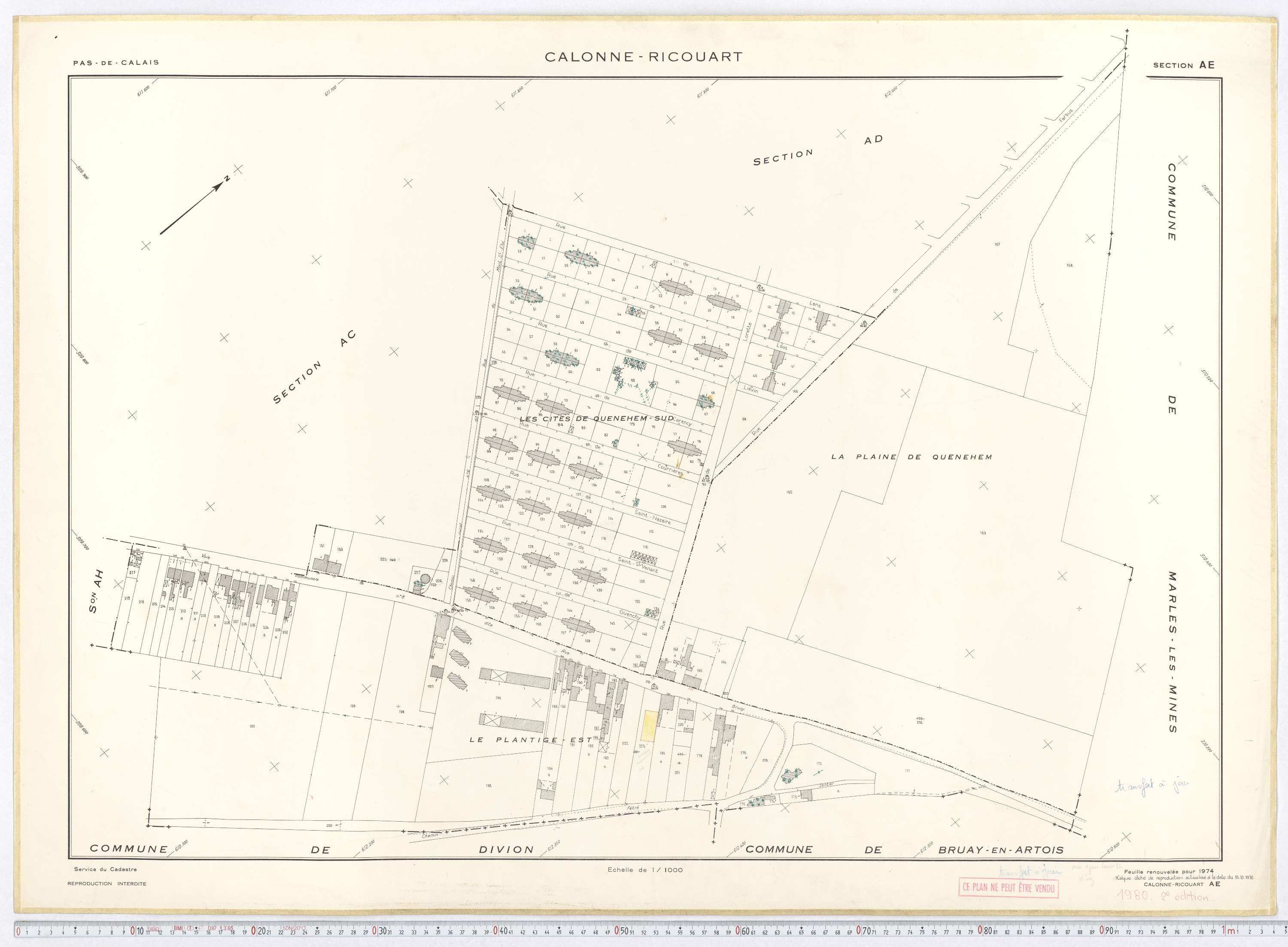 Calonne-Ricouart - Section AE.