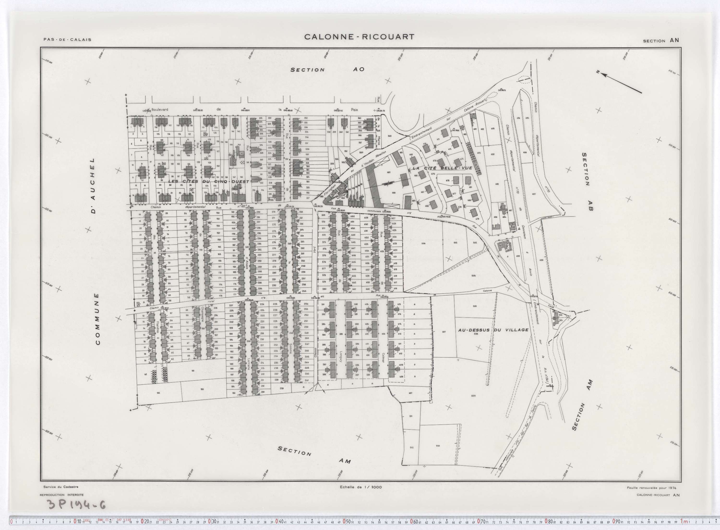 Calonne-Ricouart - Section AN.