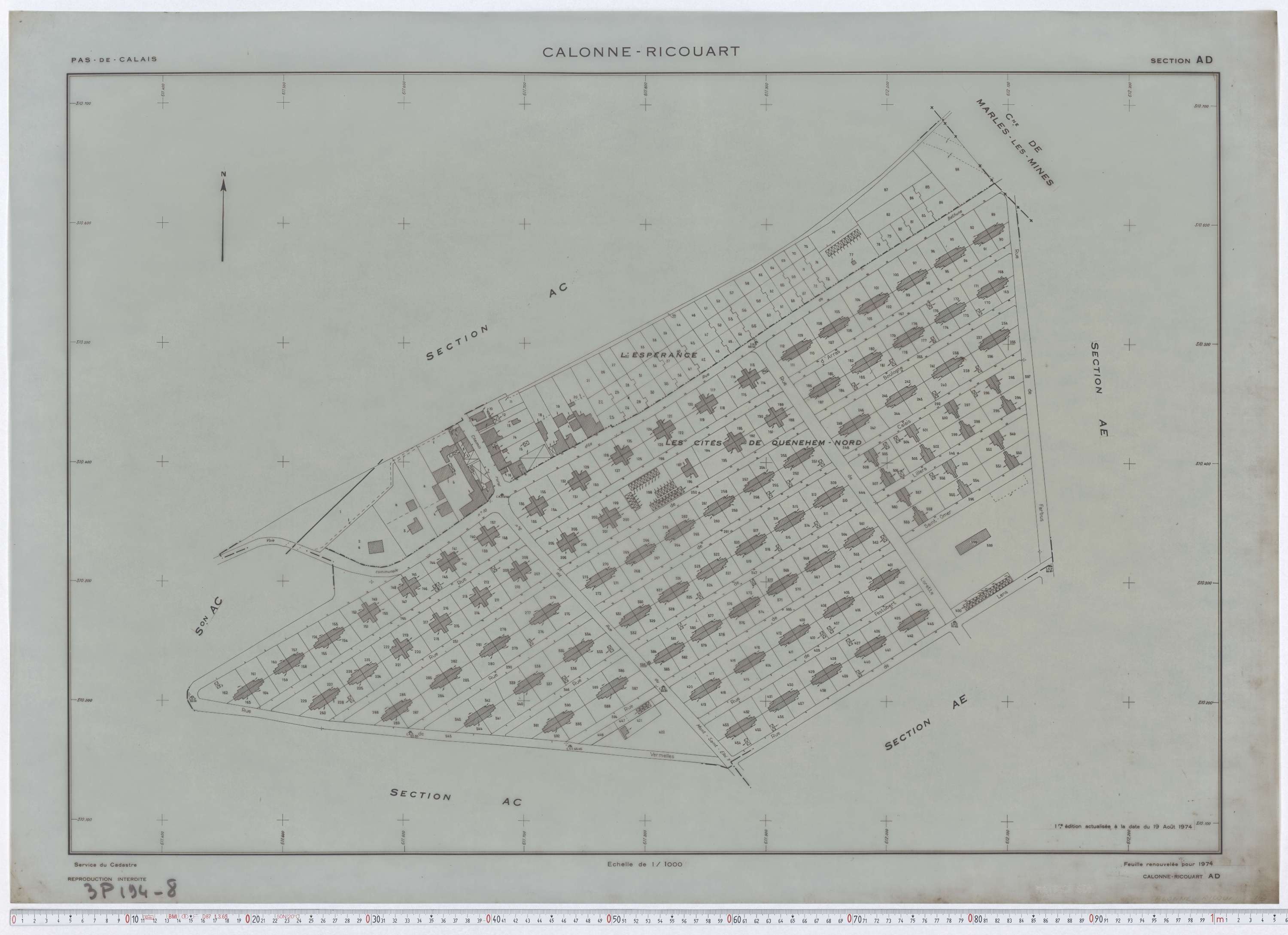 Calonne-Ricouart - Section AD.