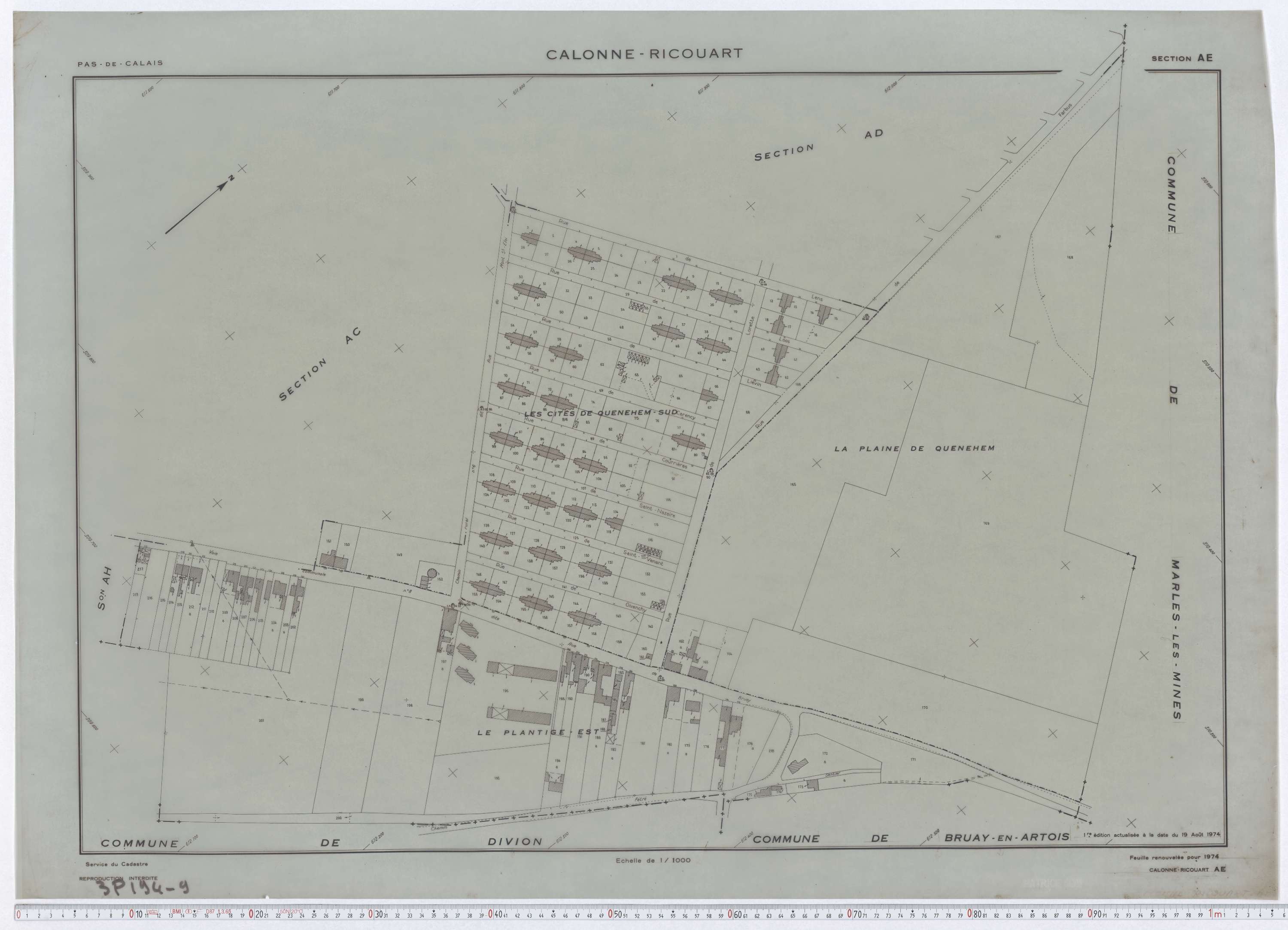 Calonne-Ricouart - Section AE.