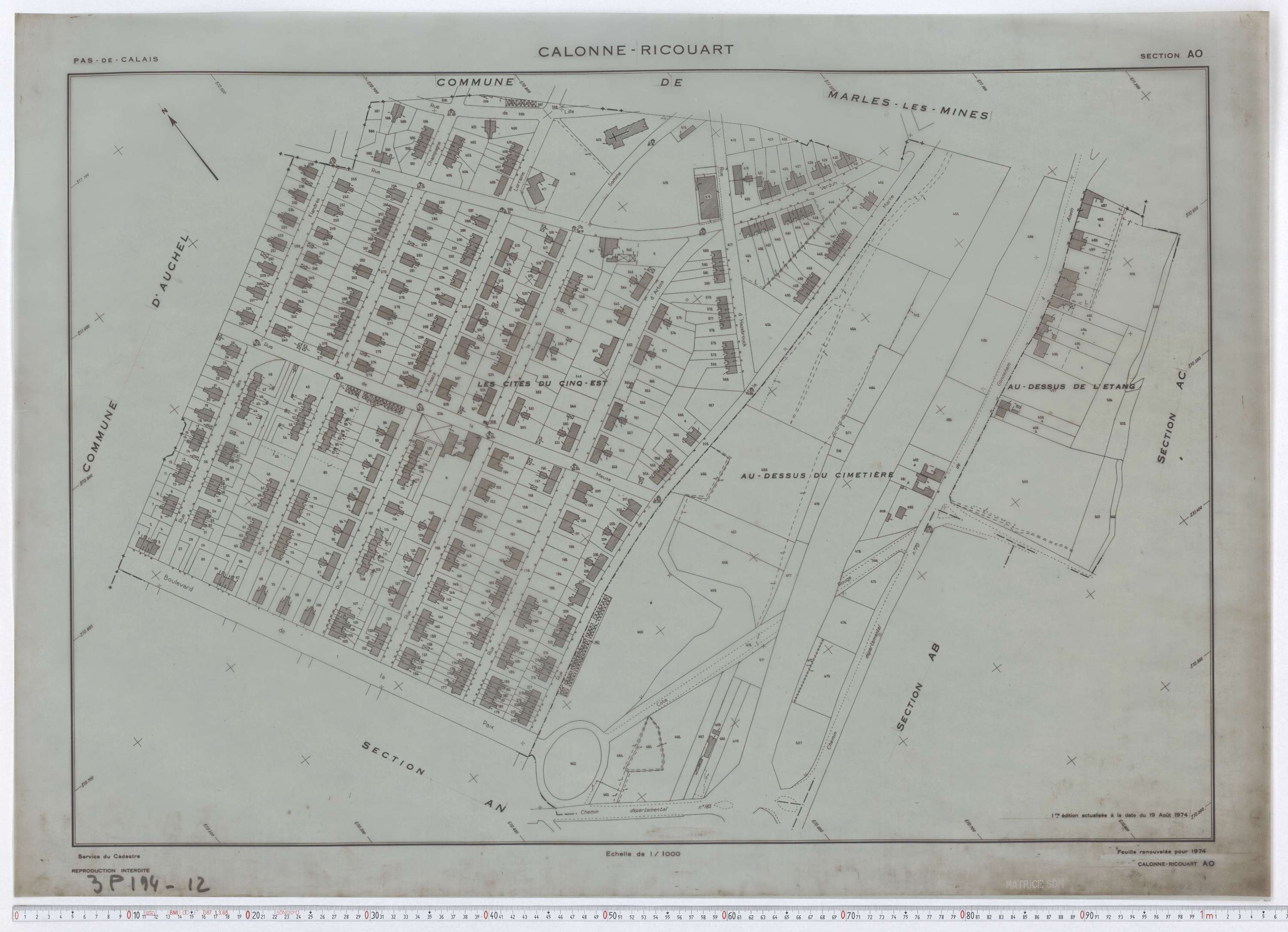 Calonne-Ricouart - Section AO.