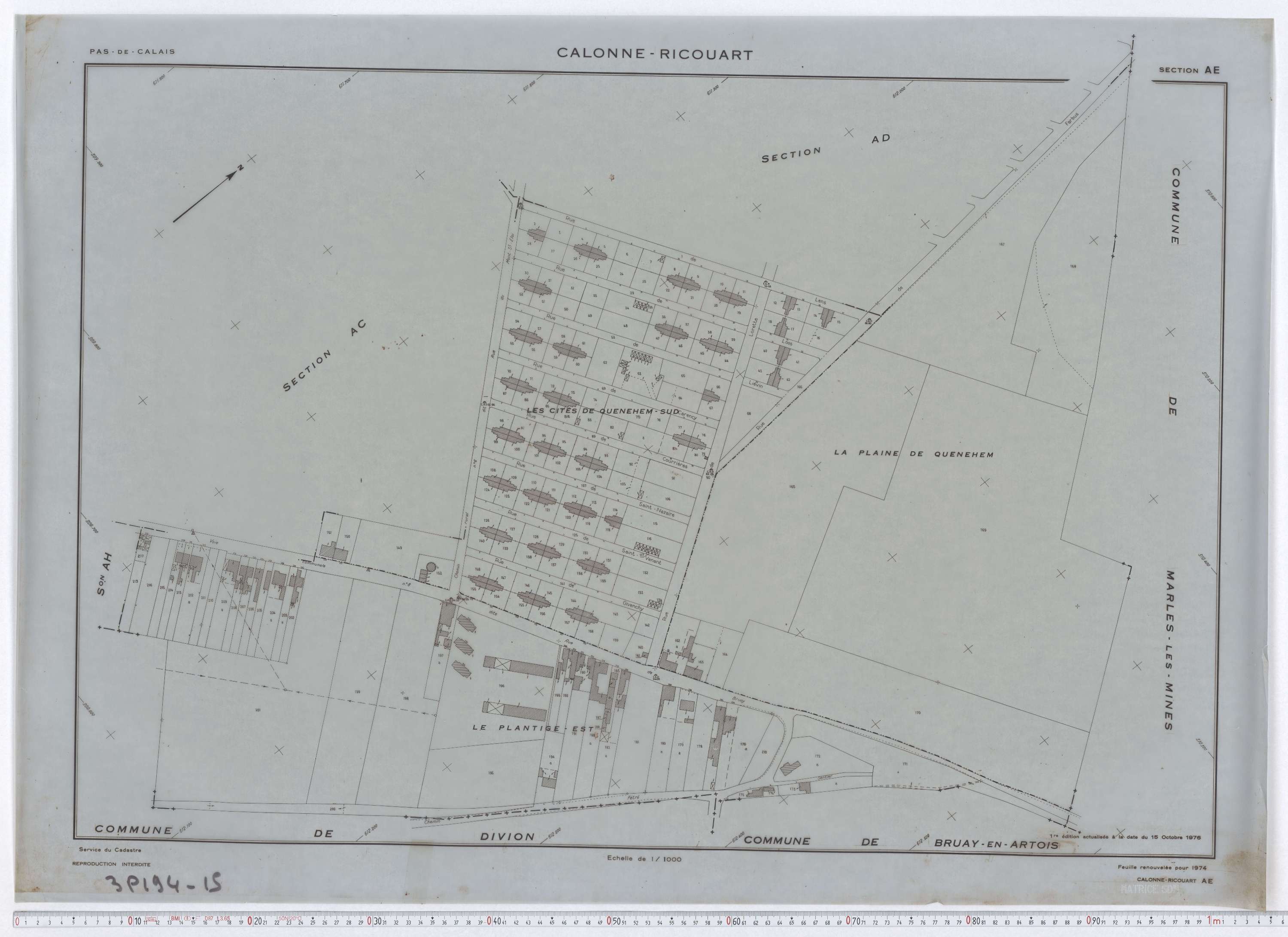 Calonne-Ricouart - Section AE.