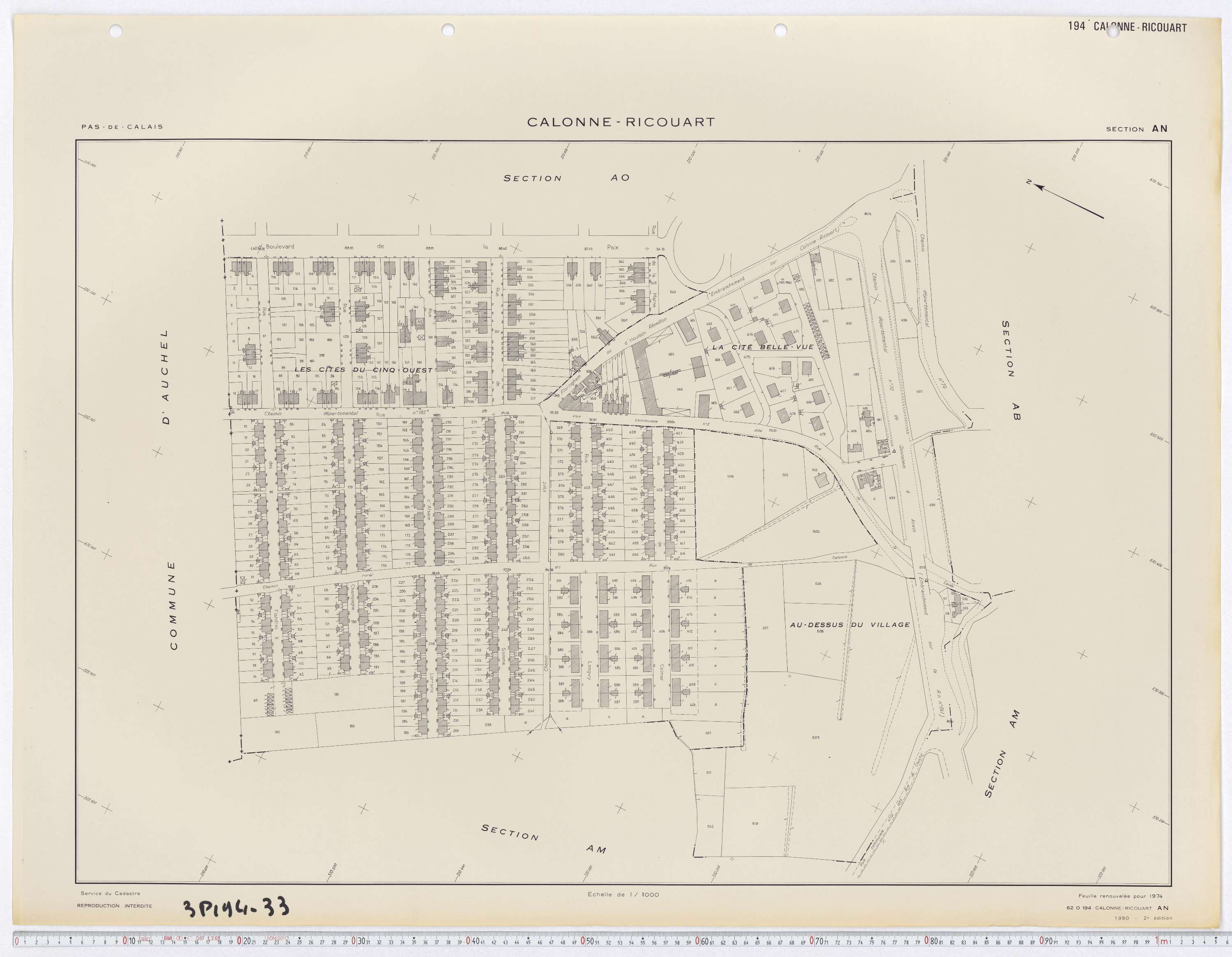 Calonne-Ricouart - Section AN.