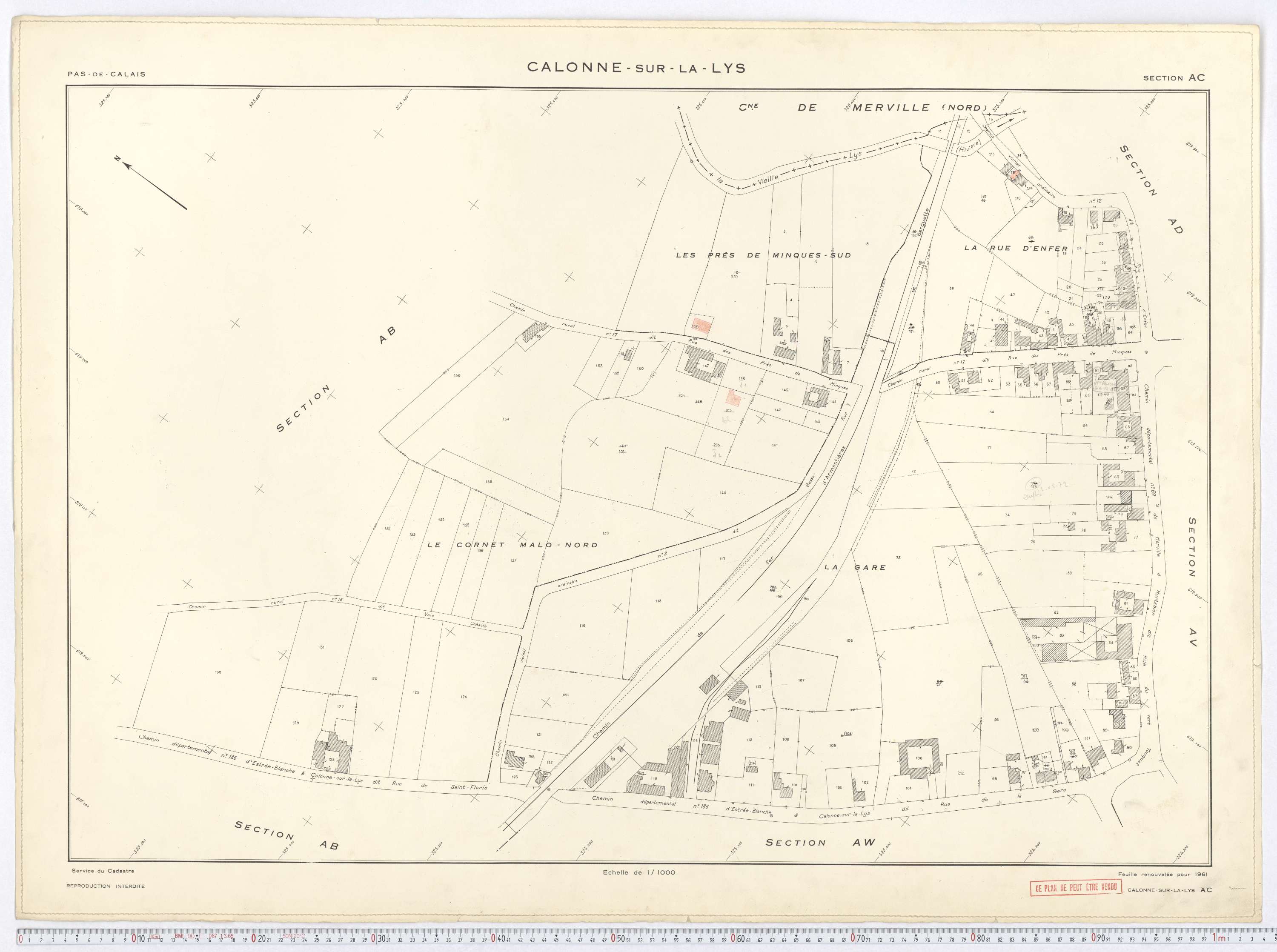 Calonne-sur-la-Lys - Section AC.