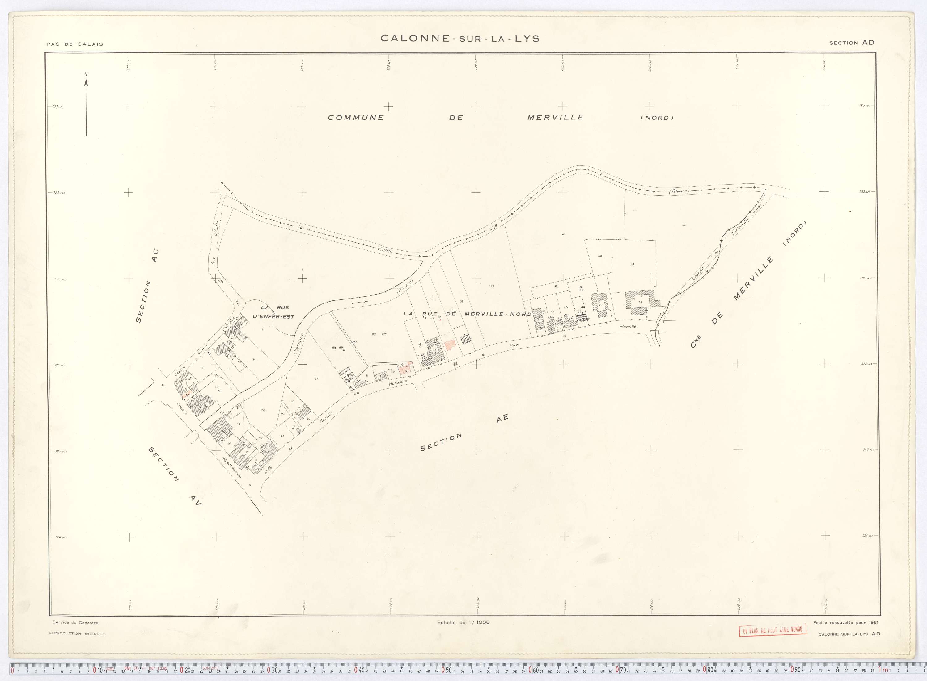 Calonne-sur-la-Lys - Section AD.