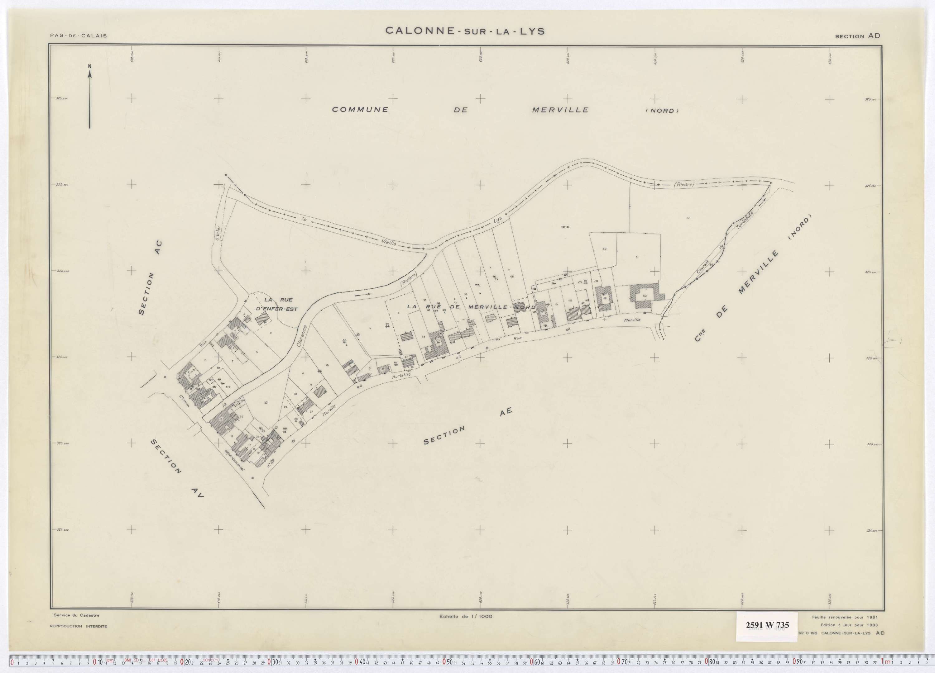 Calonne-sur-la-Lys - Section AD.
