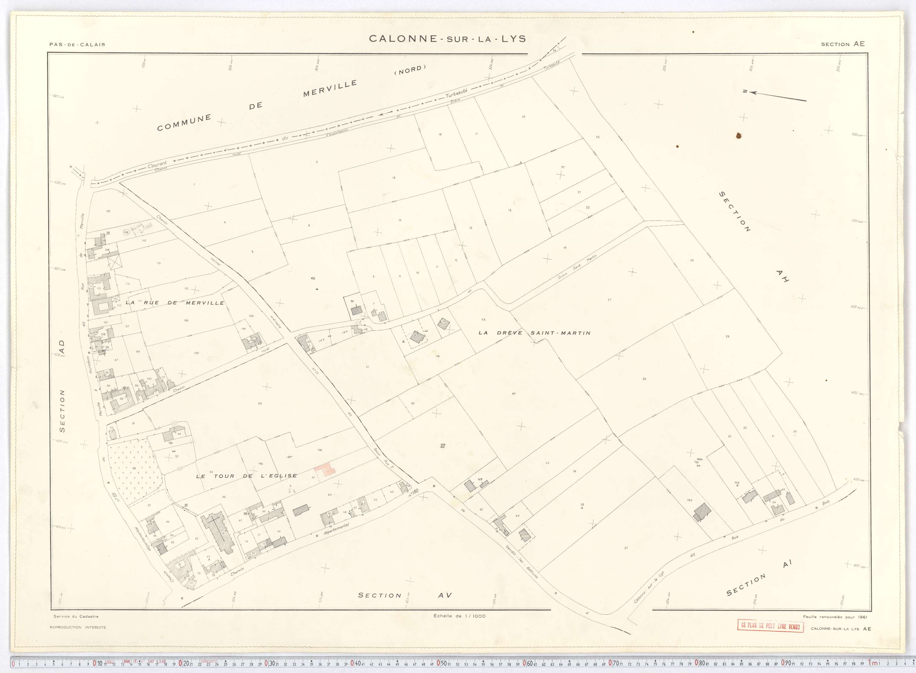 Calonne-sur-la-Lys - Section AE.
