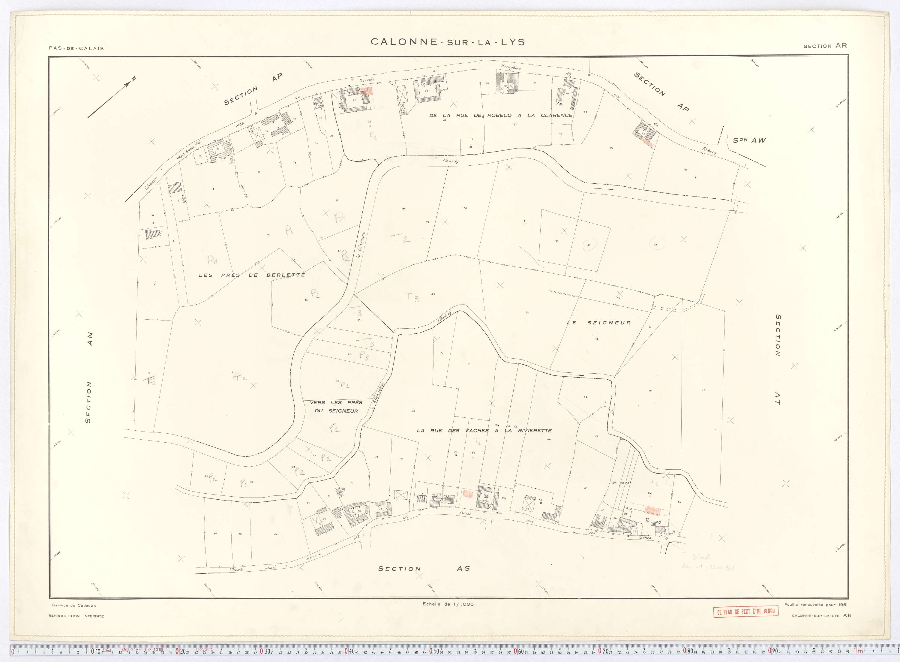 Calonne-sur-la-Lys - Section AR.