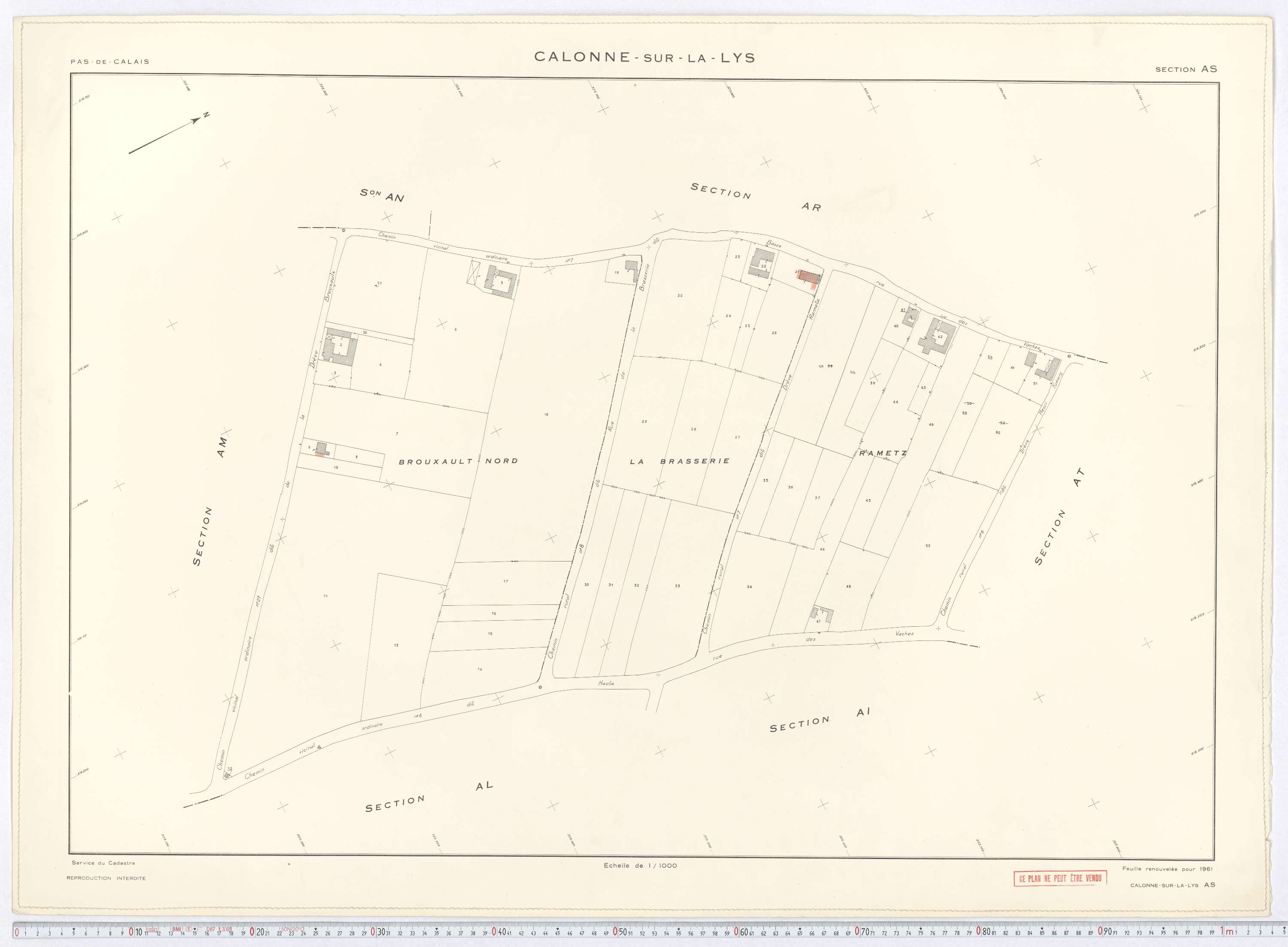Calonne-sur-la-Lys - Section AS.