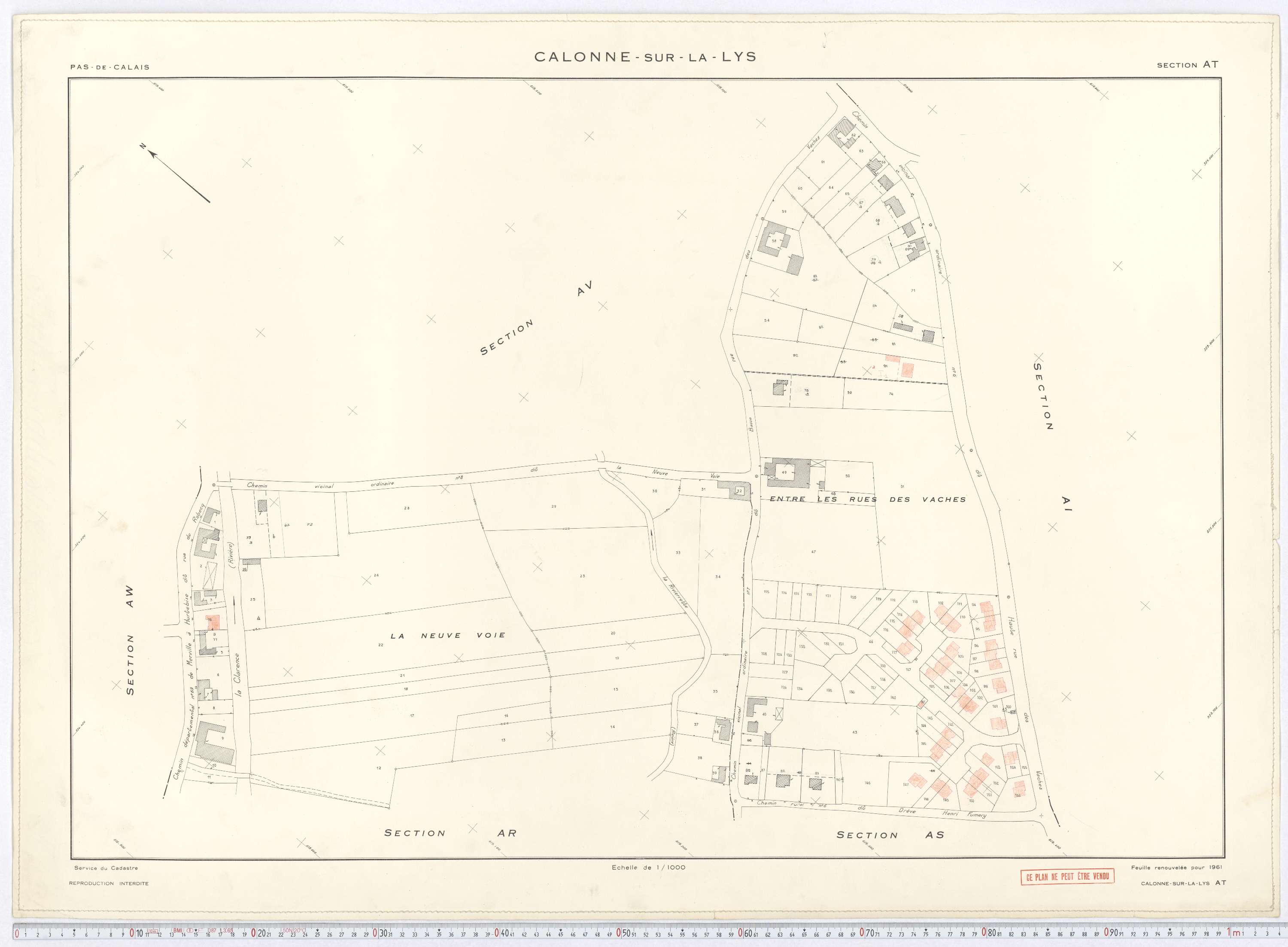 Calonne-sur-la-Lys - Section AT.