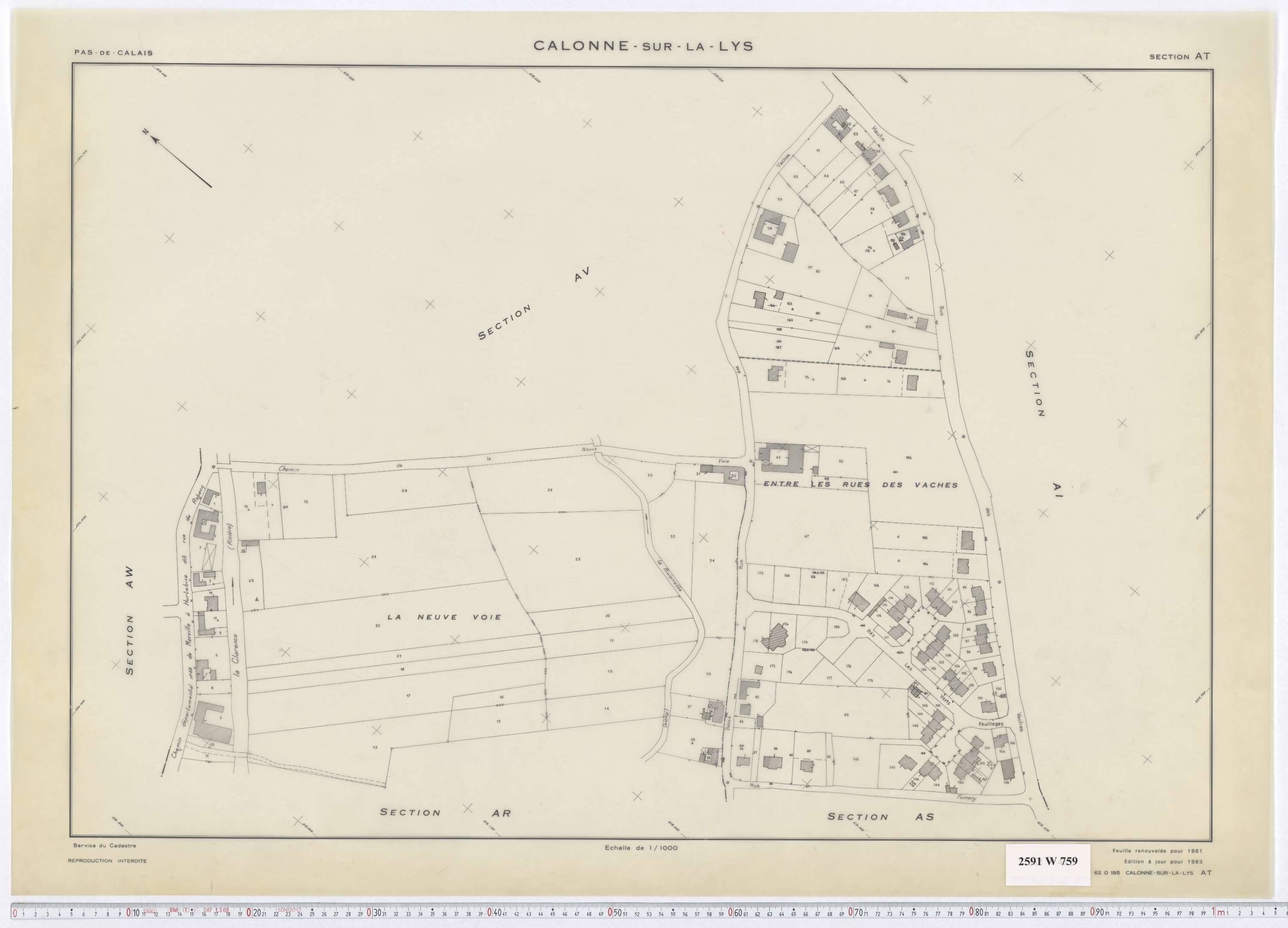 Calonne-sur-la-Lys - Section AT.