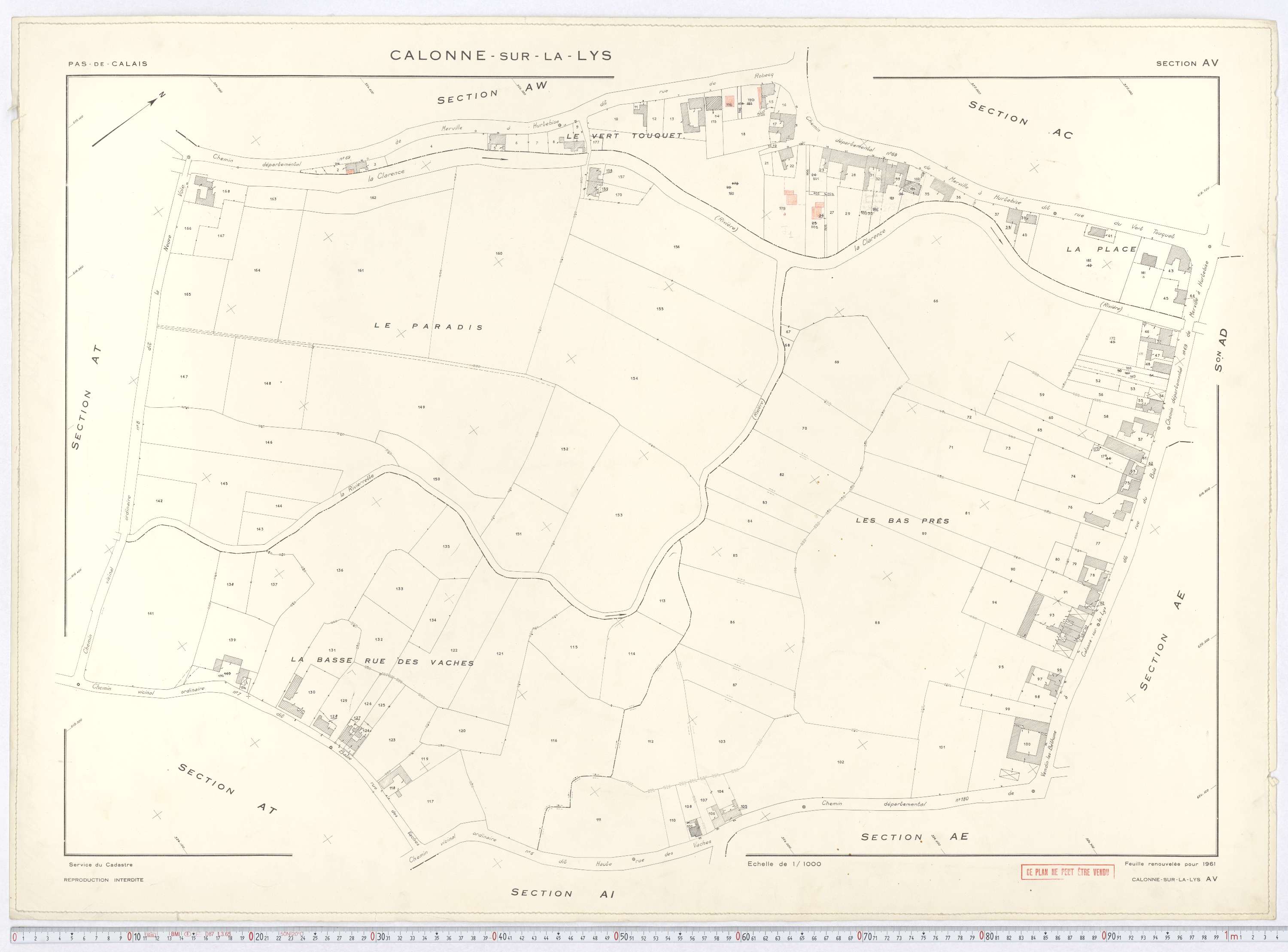 Calonne-sur-la-Lys - Section AV.