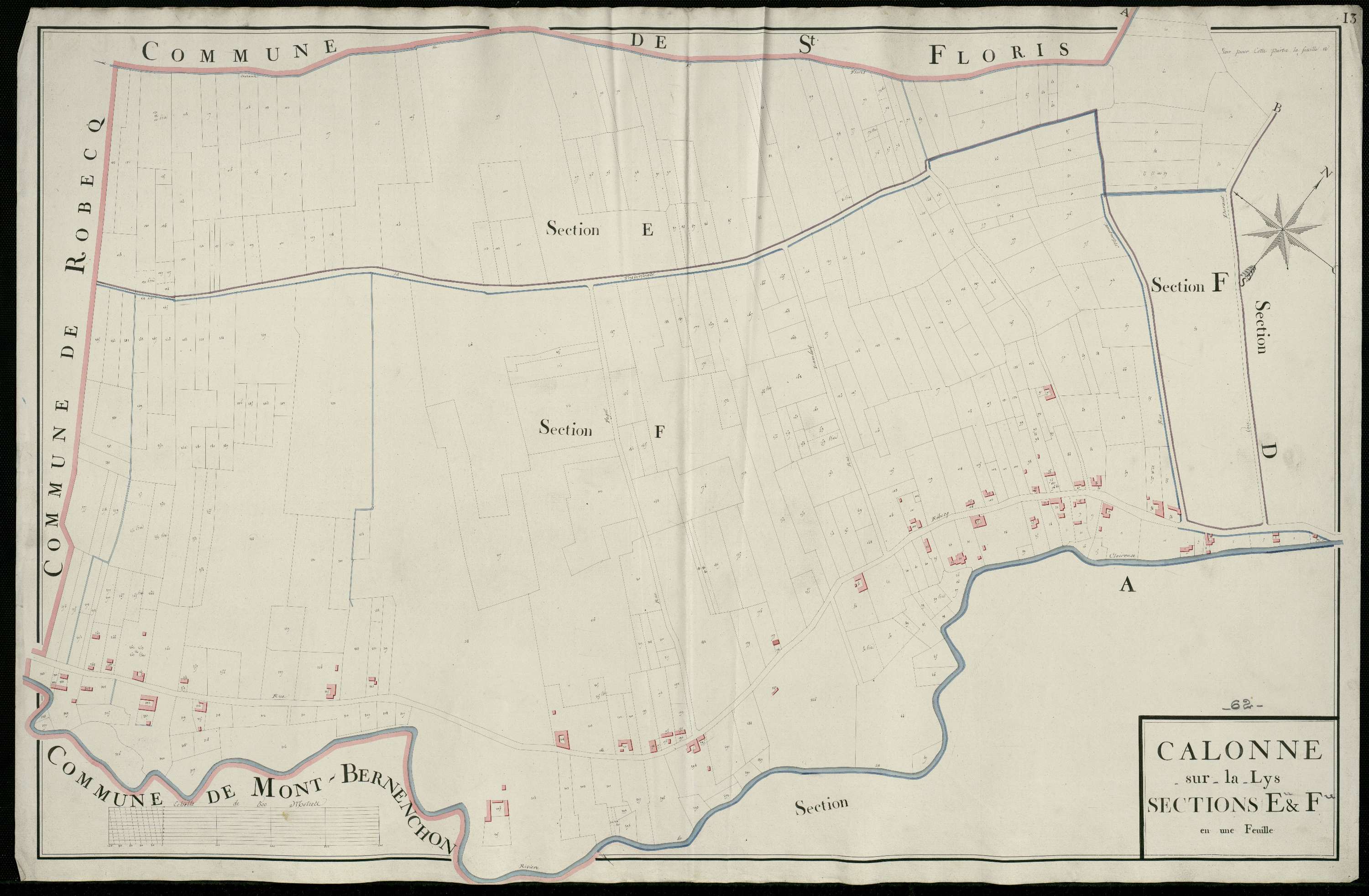 Calonne-sur-la-Lys - Sections E et F