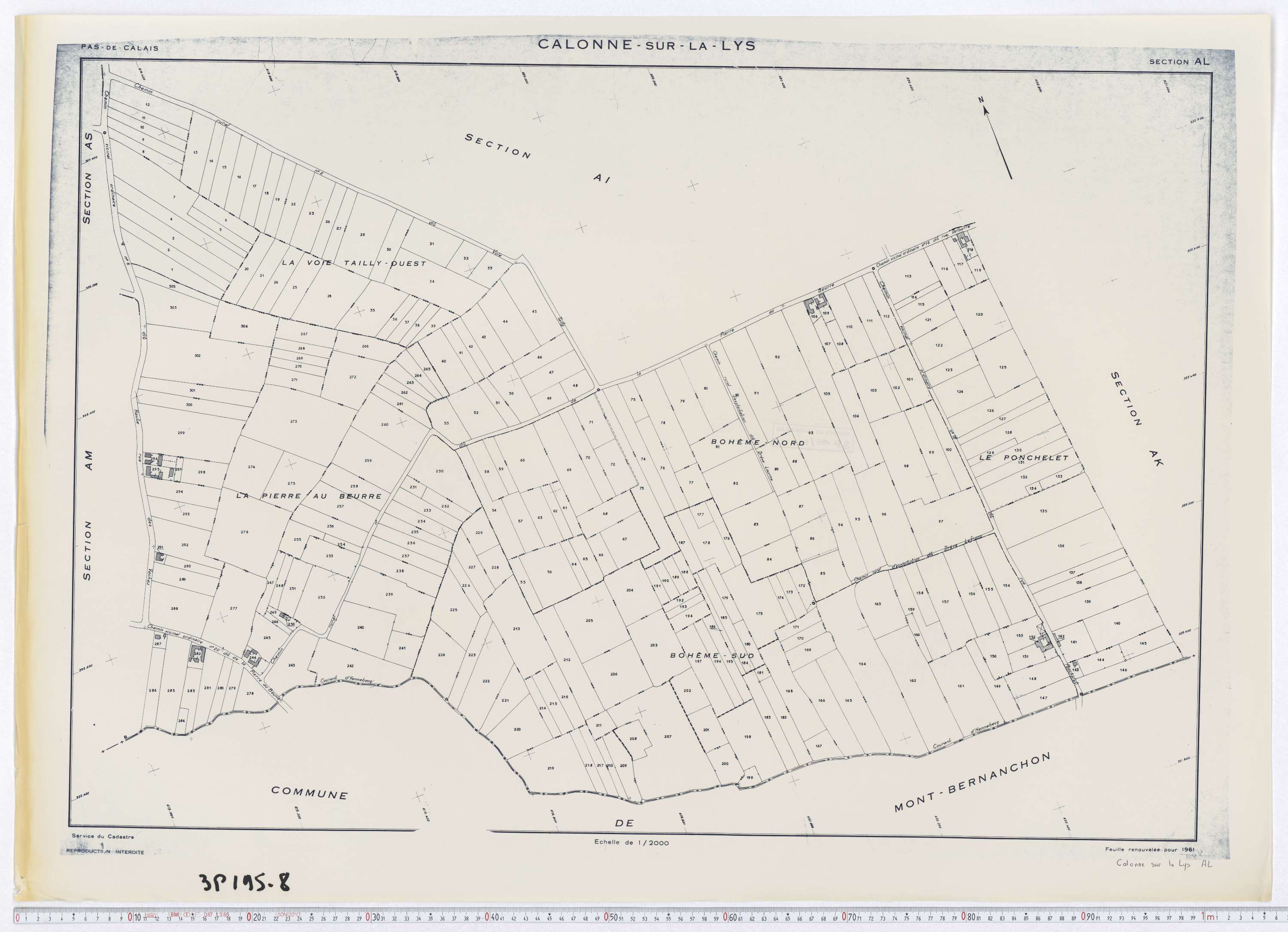 Calonne-sur-la-Lys - Section AL.