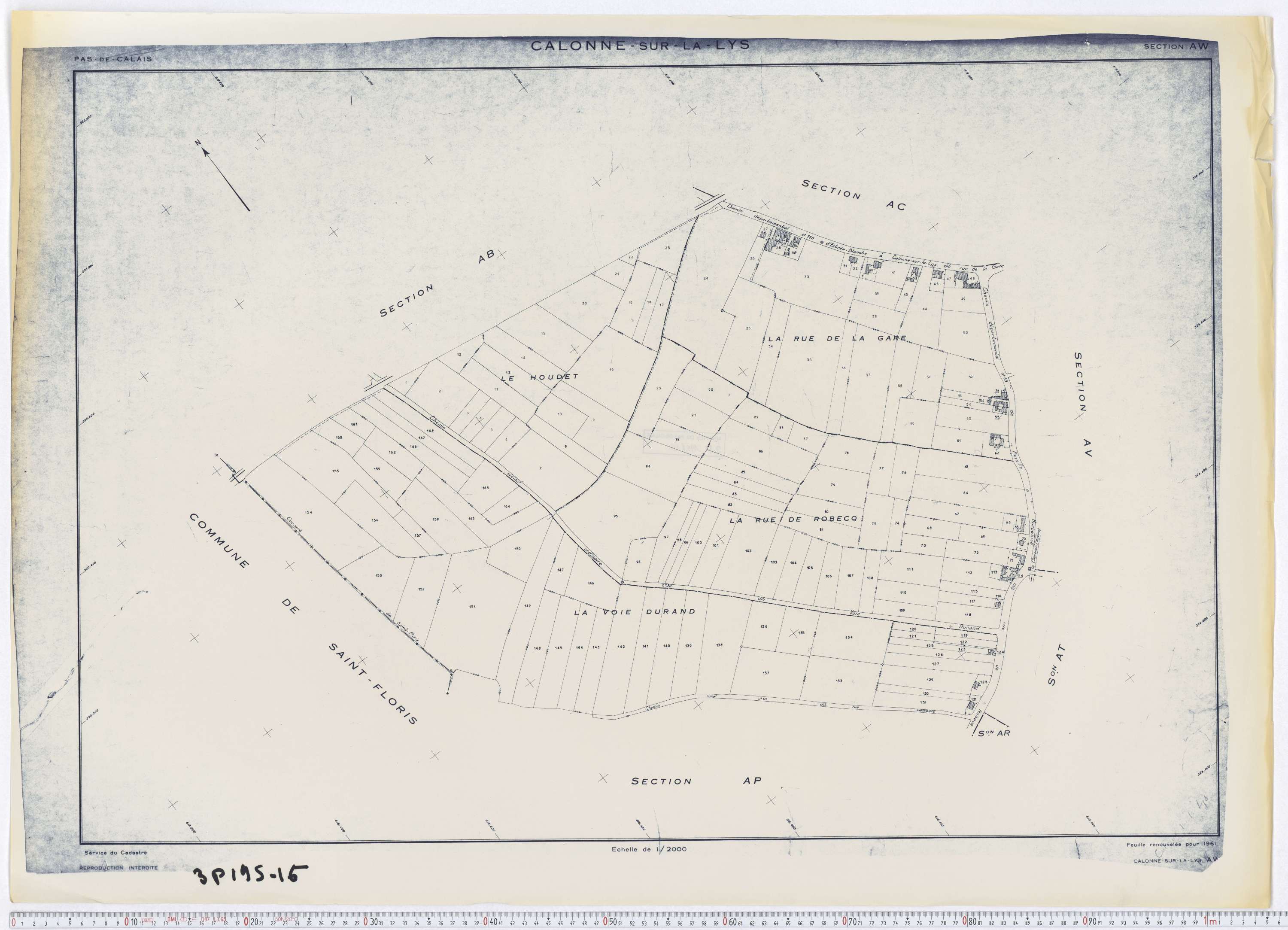 Calonne-sur-la-Lys - Section AW.