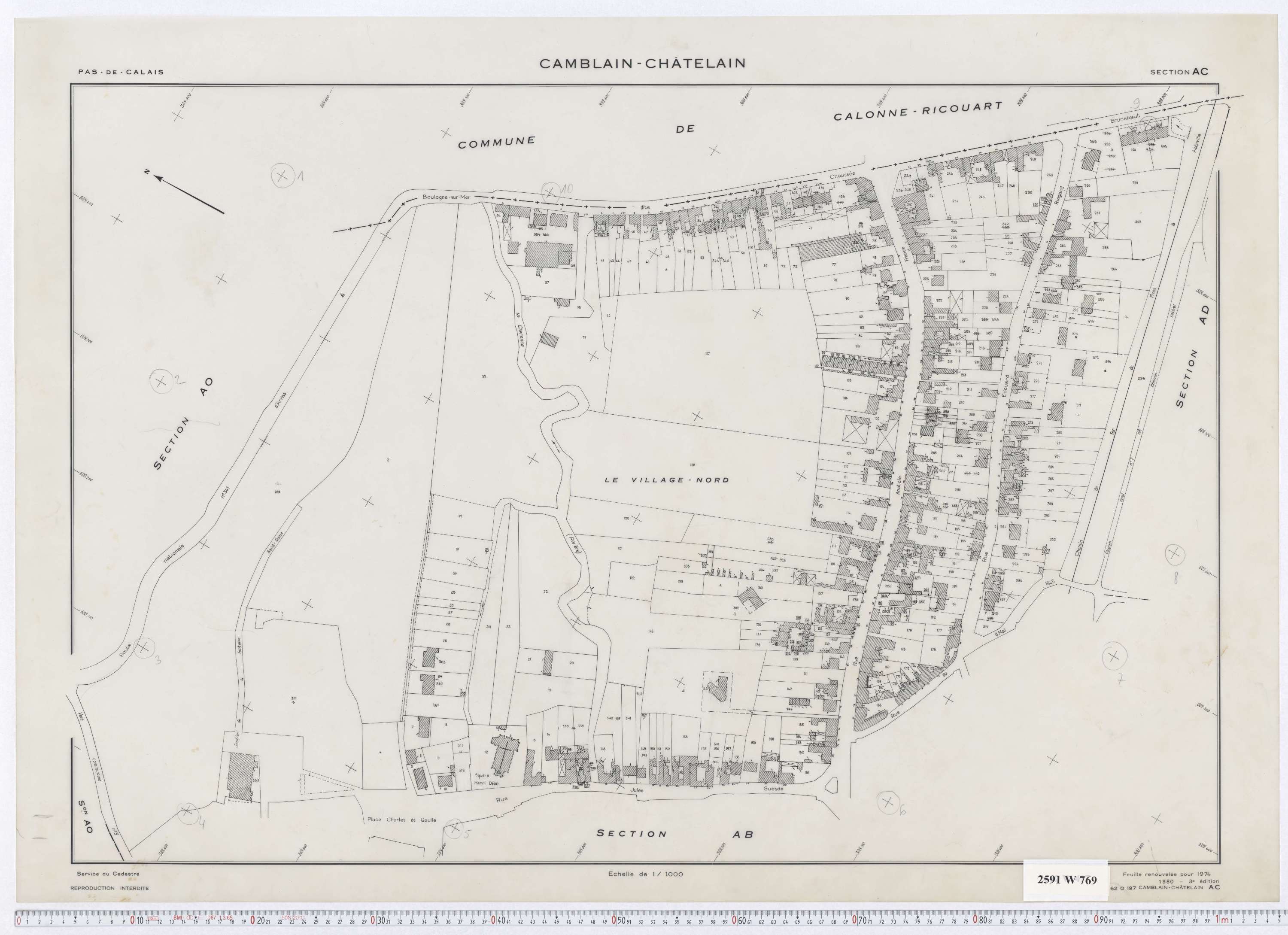 Camblain-Châtelain - Section AC.