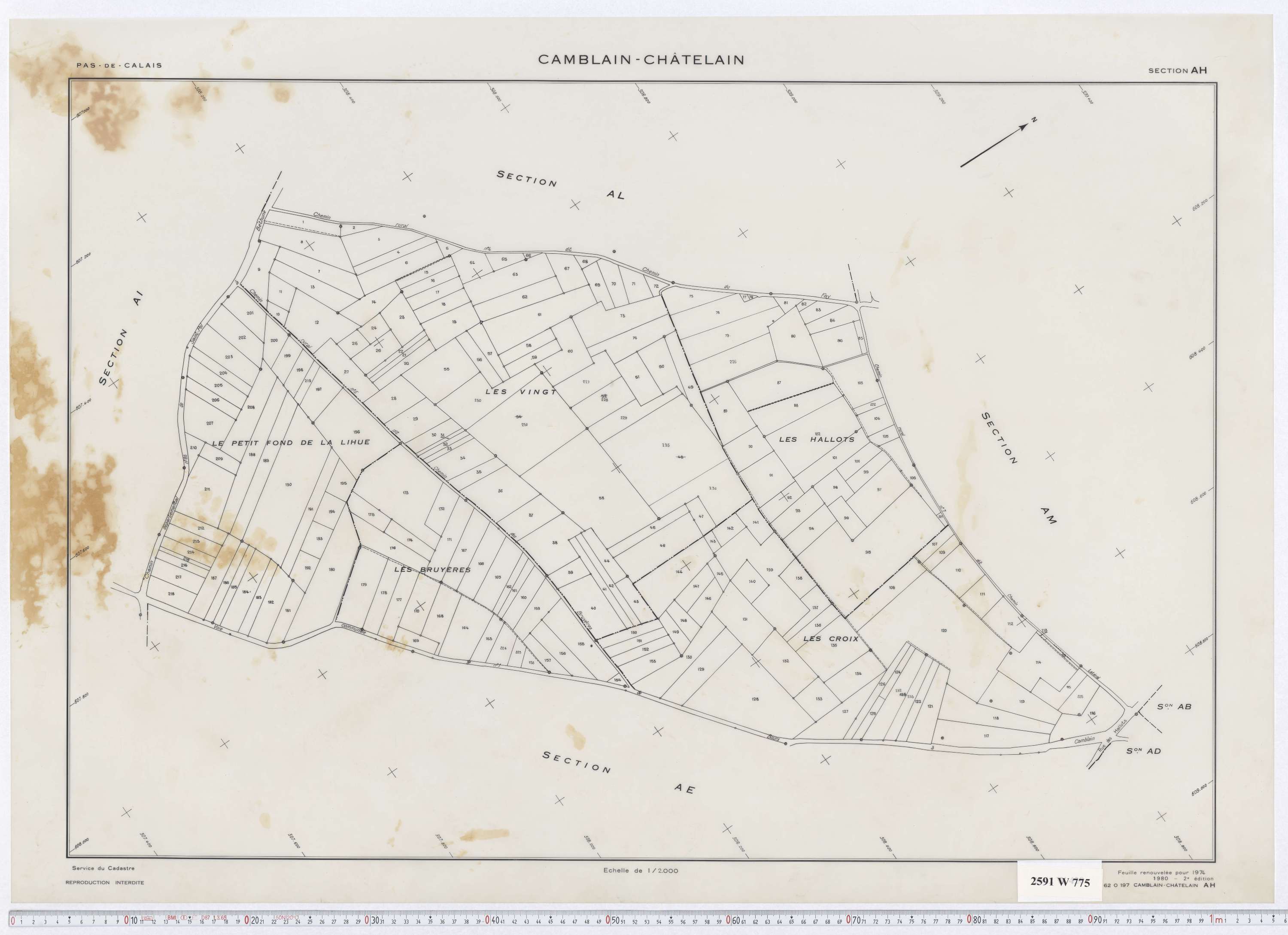 Camblain-Châtelain - Section AH.