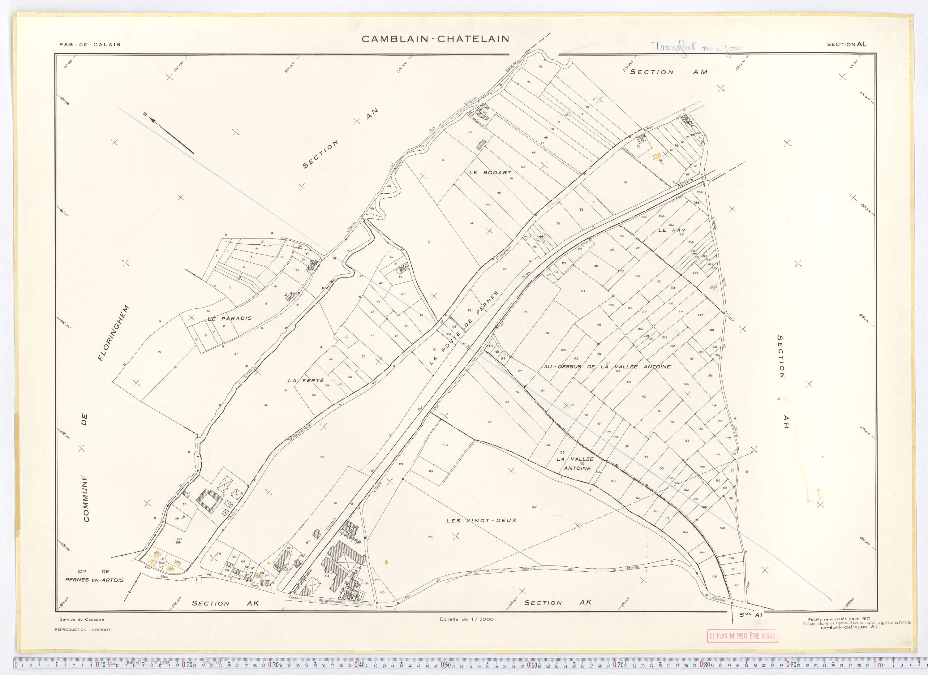 Camblain-Châtelain - Section AL.