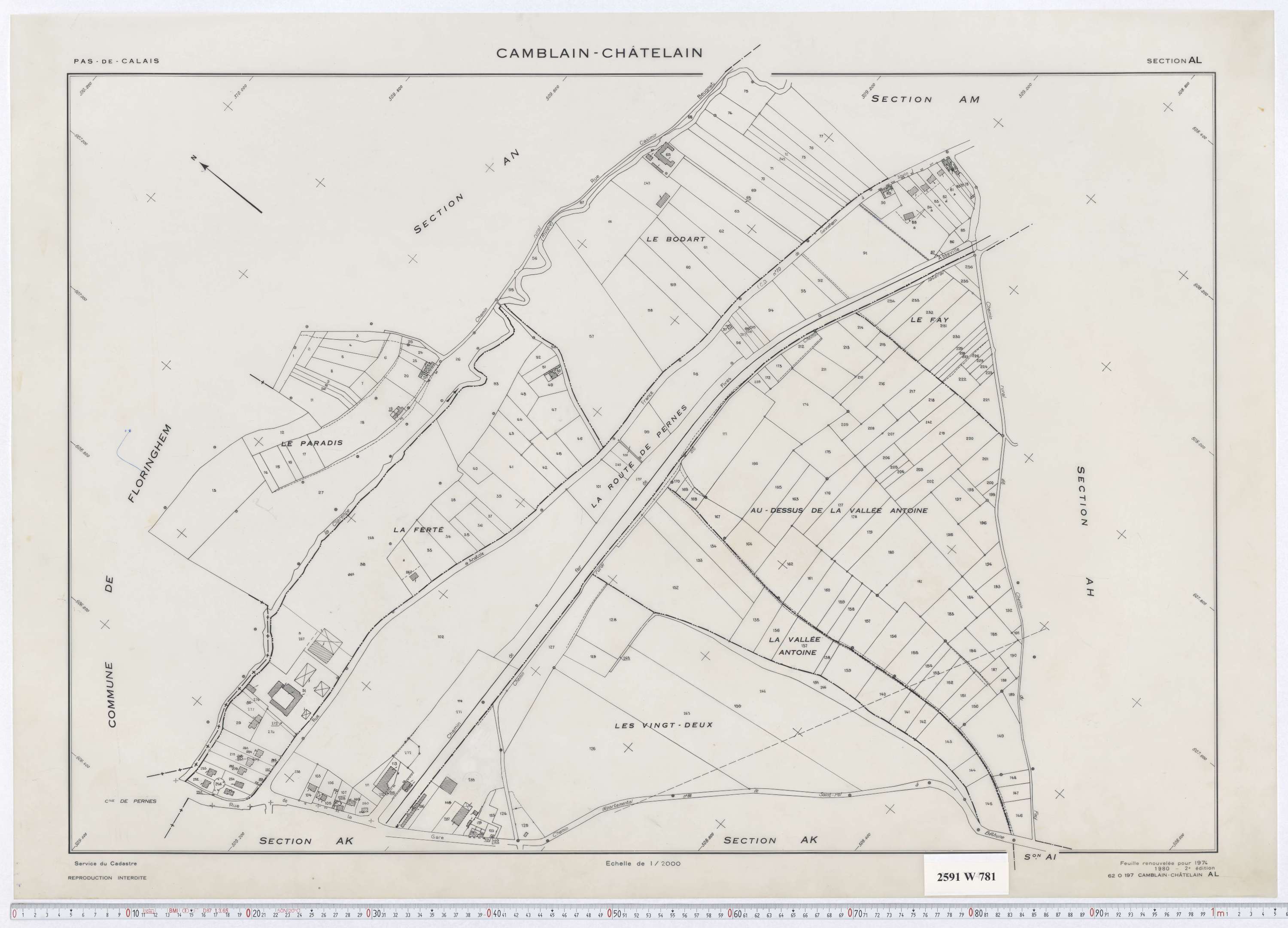 Camblain-Châtelain - Section AL.