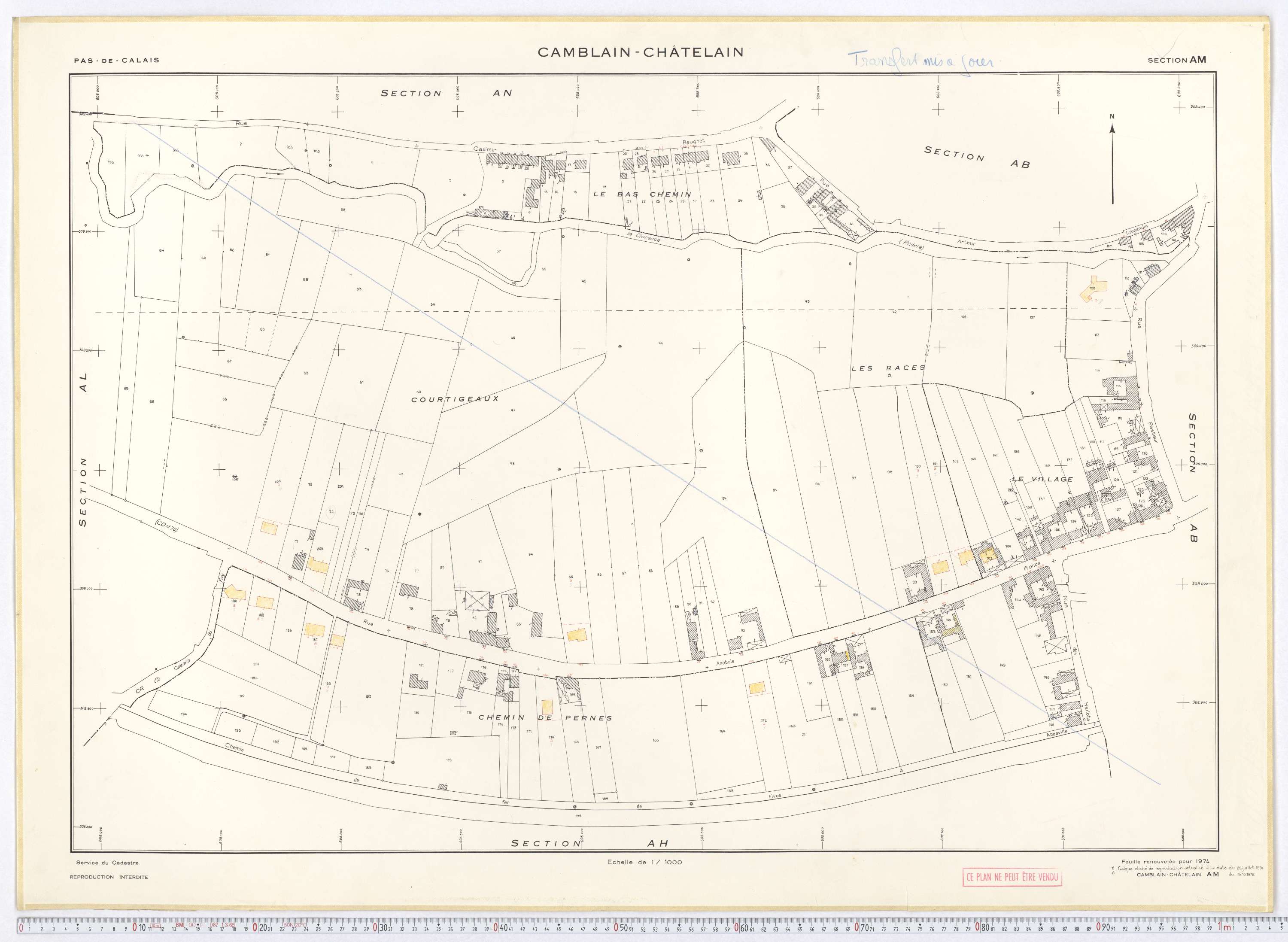 Camblain-Châtelain - Section AM.