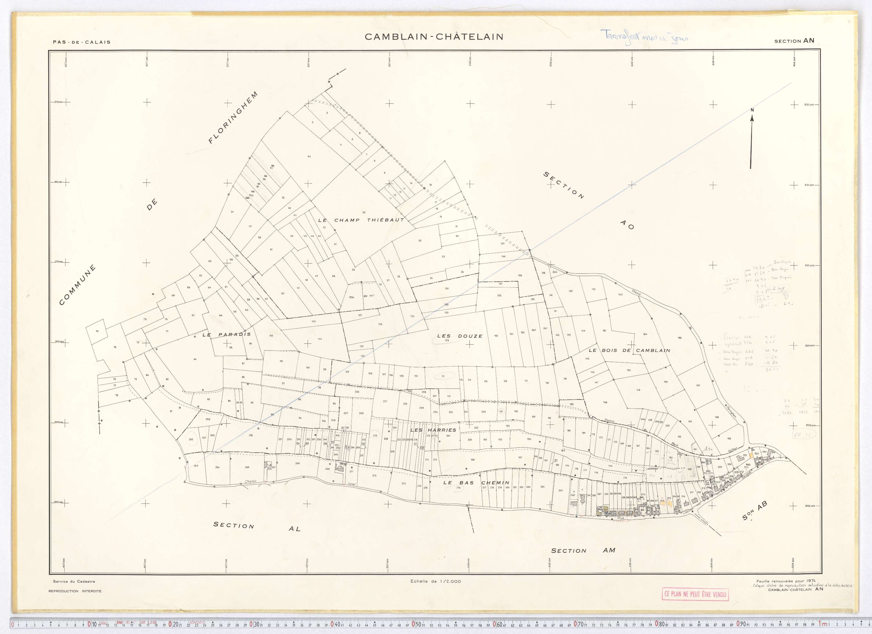 Camblain-Châtelain - Section AN.
