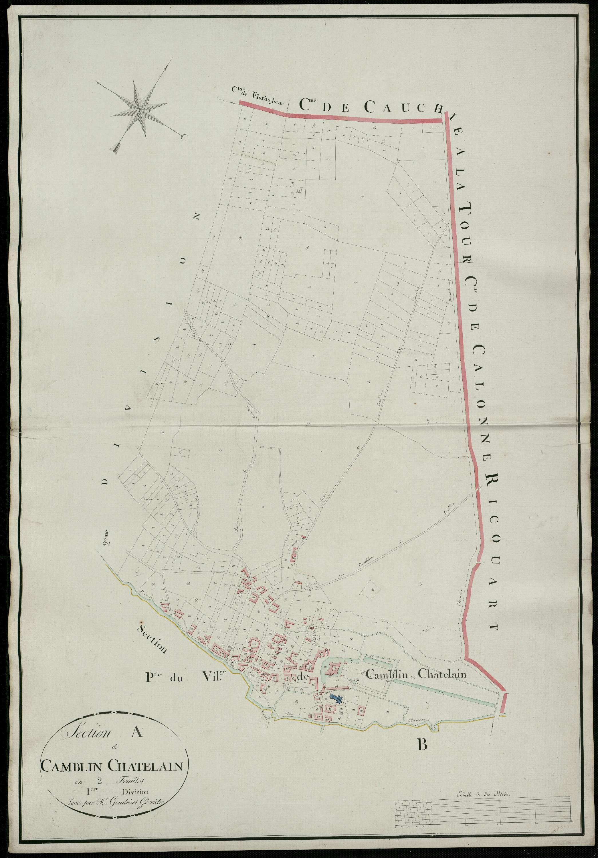 Camblain-Châtelain - Section A, 1re feuille