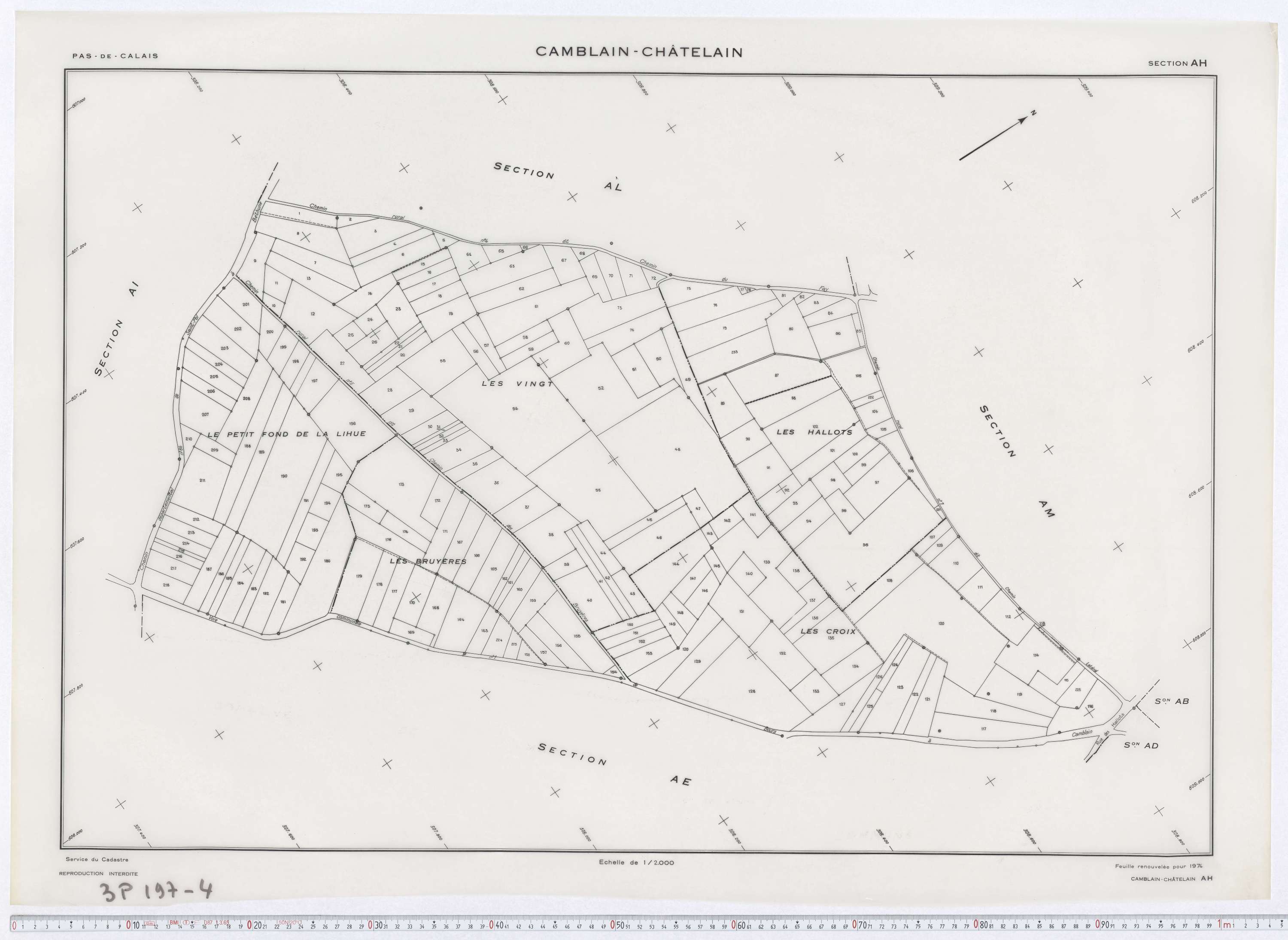 Camblain-Châtelain - Section AH.