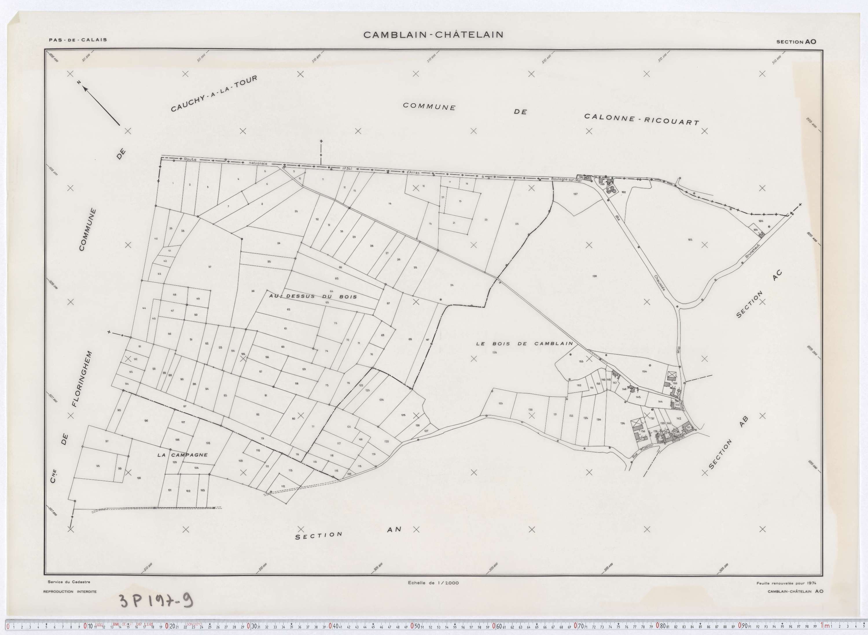 Camblain-Châtelain - Section AO.