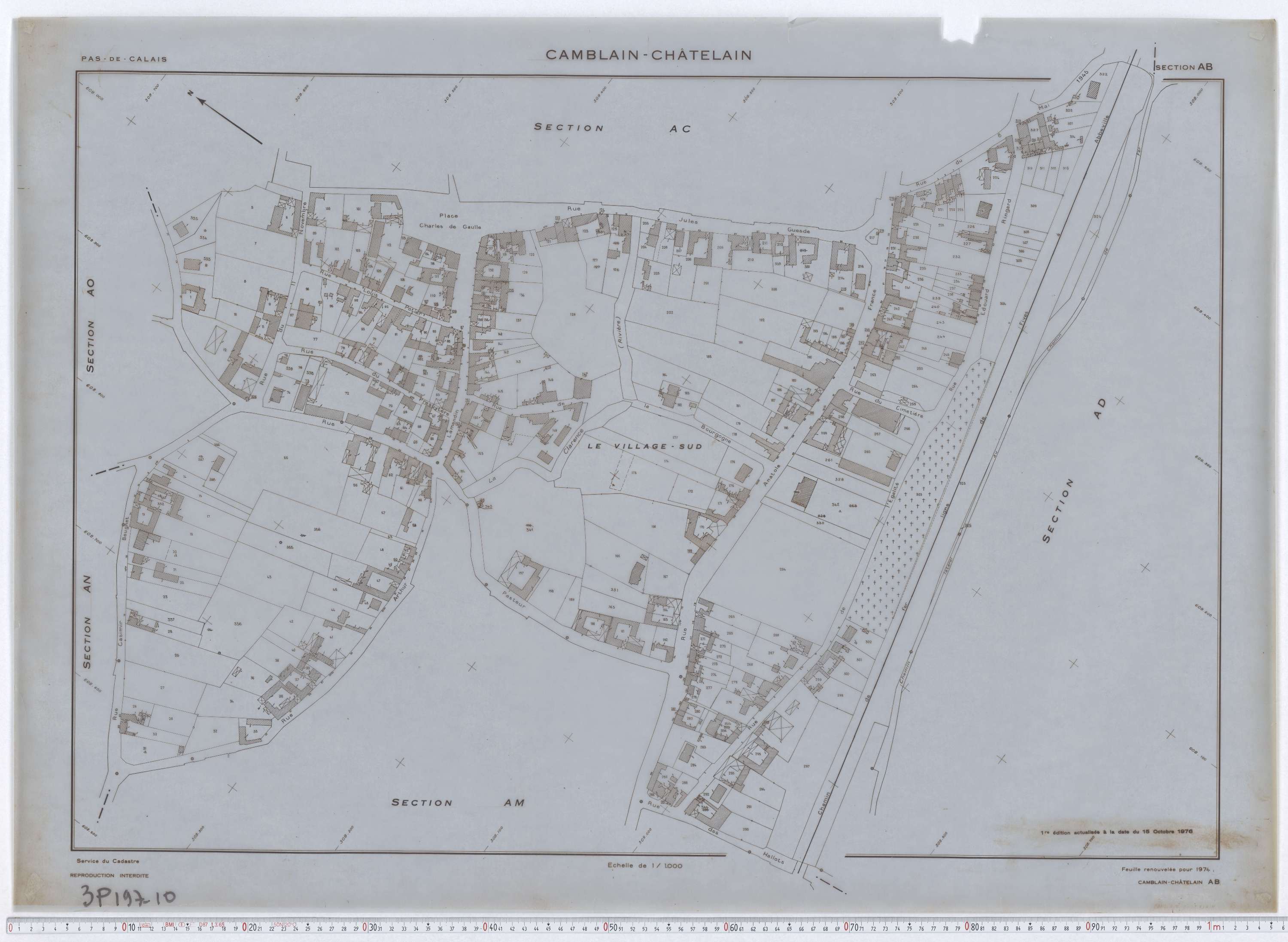 Camblain-Châtelain - Section AB.
