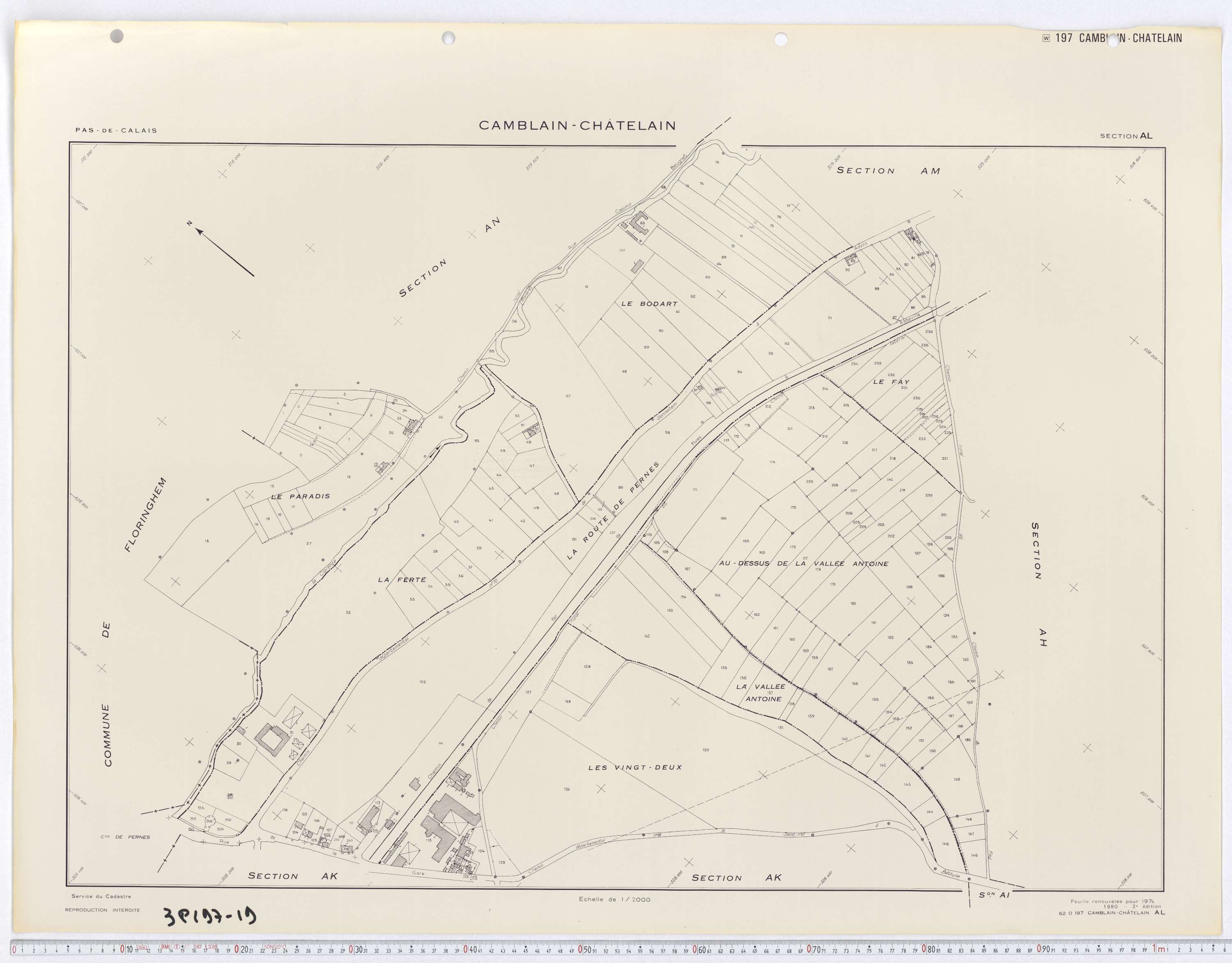 Camblain-Châtelain - Section AL.