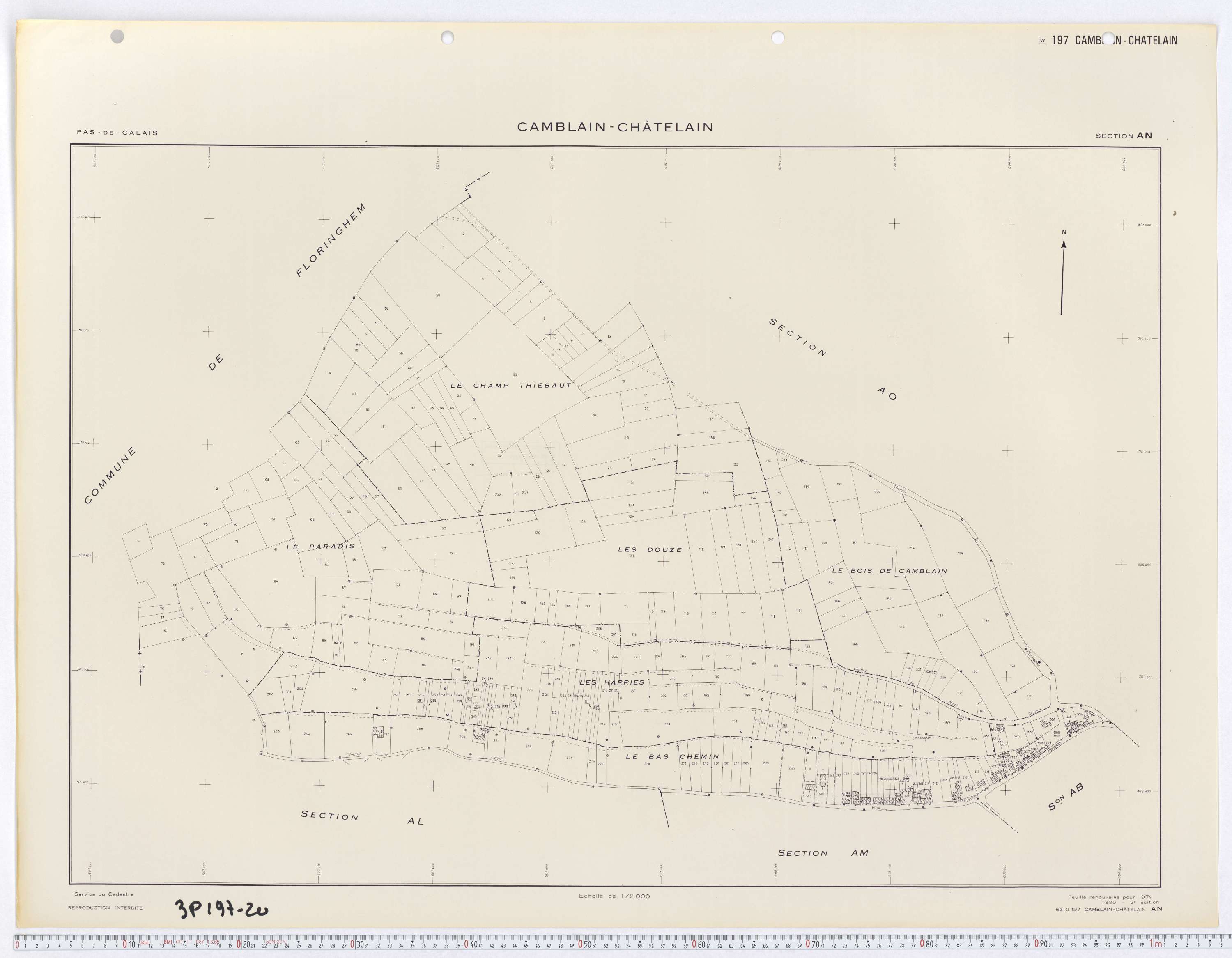 Camblain-Châtelain - Section AN.