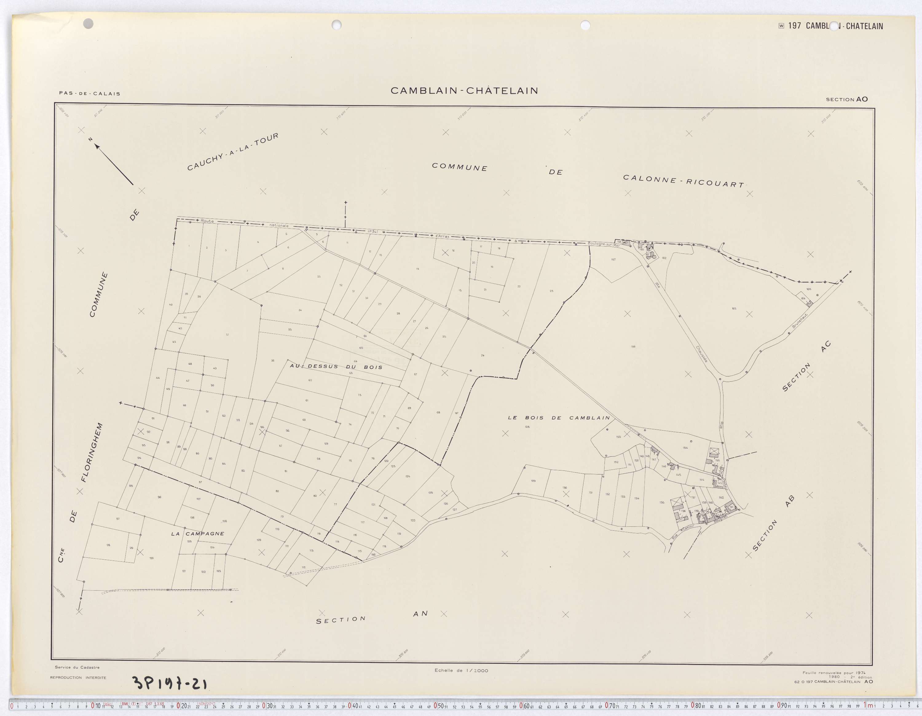 Camblain-Châtelain - Section AO.