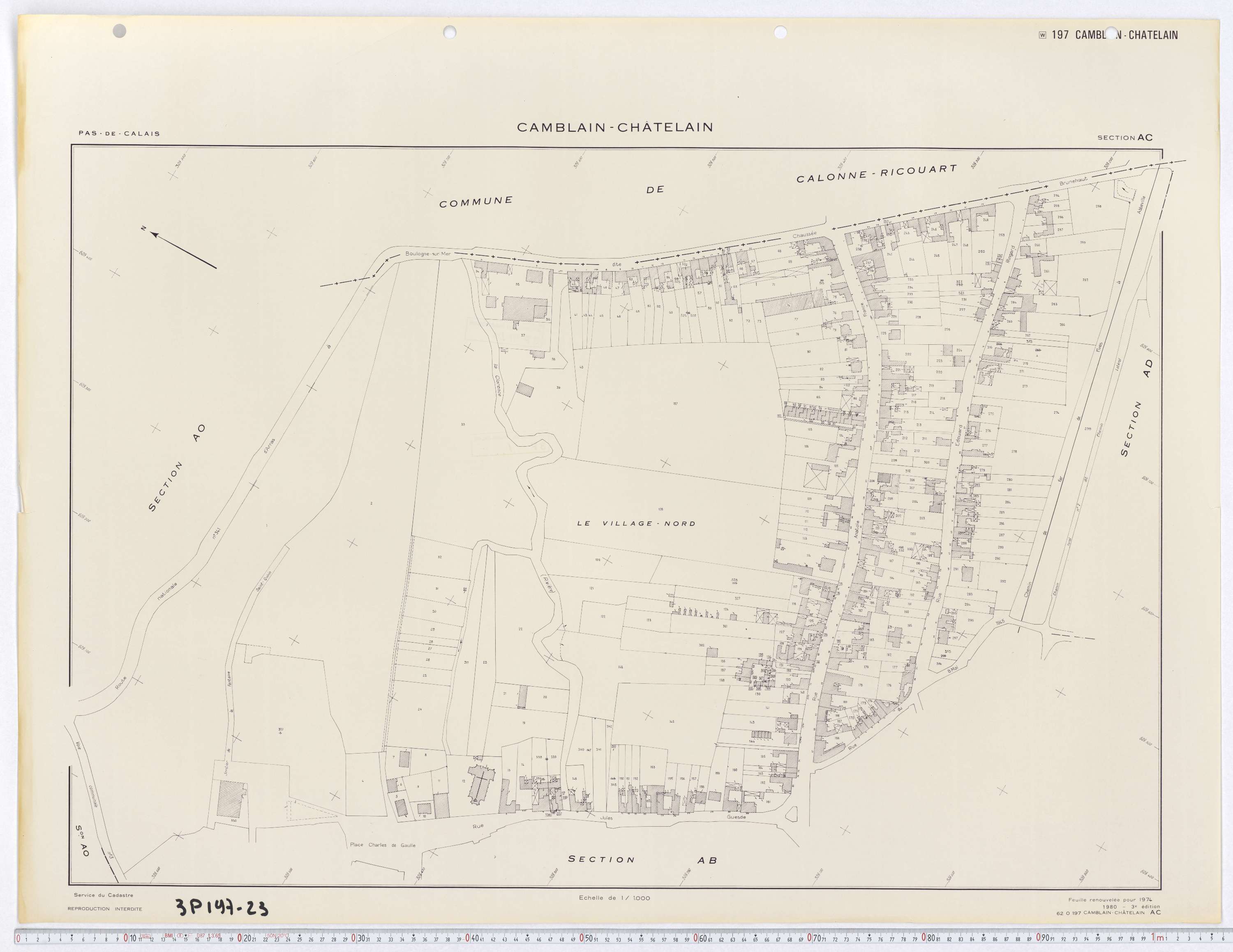 Camblain-Châtelain - Section AC.