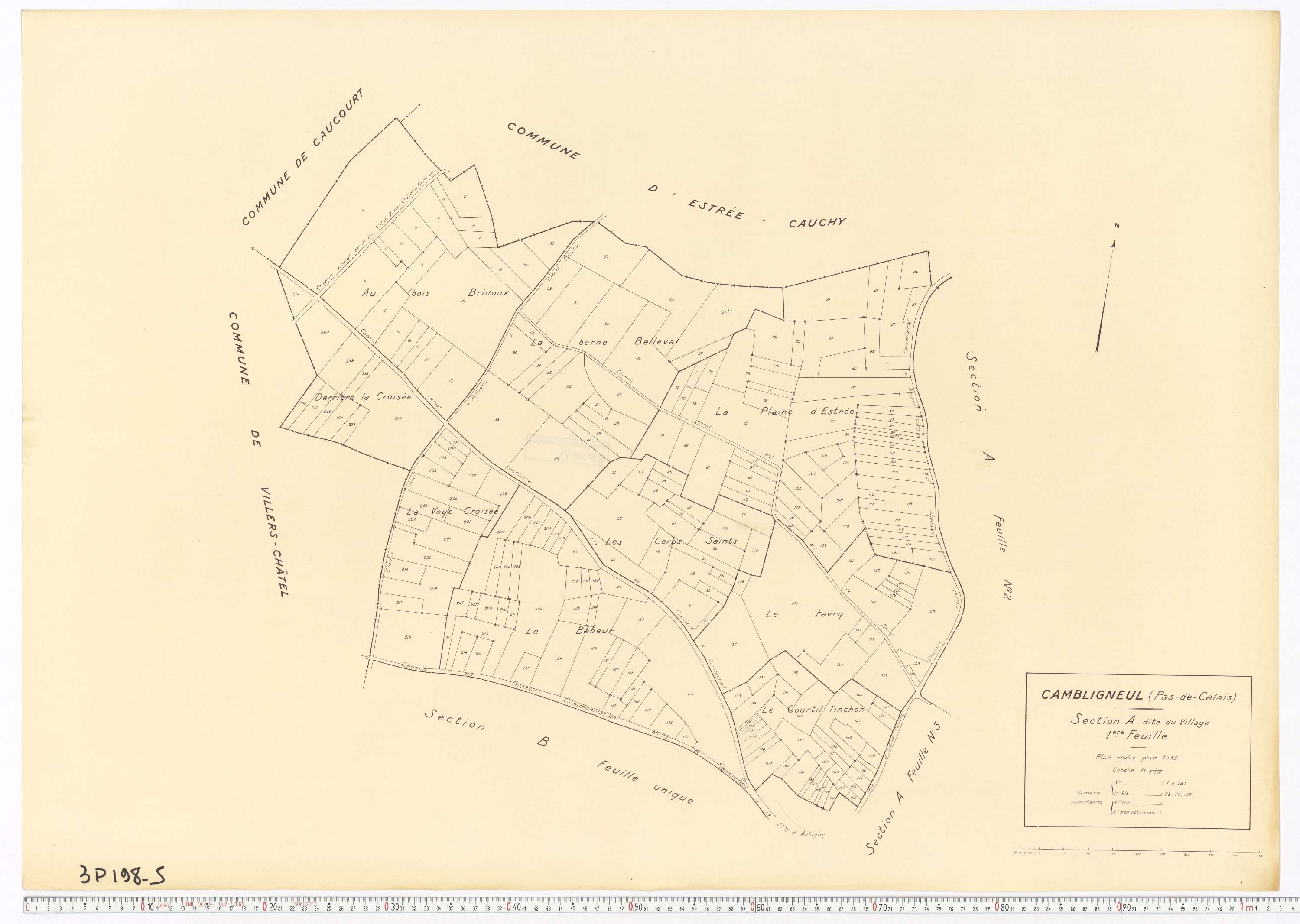 Cambligneul - Section A, feuille 1.