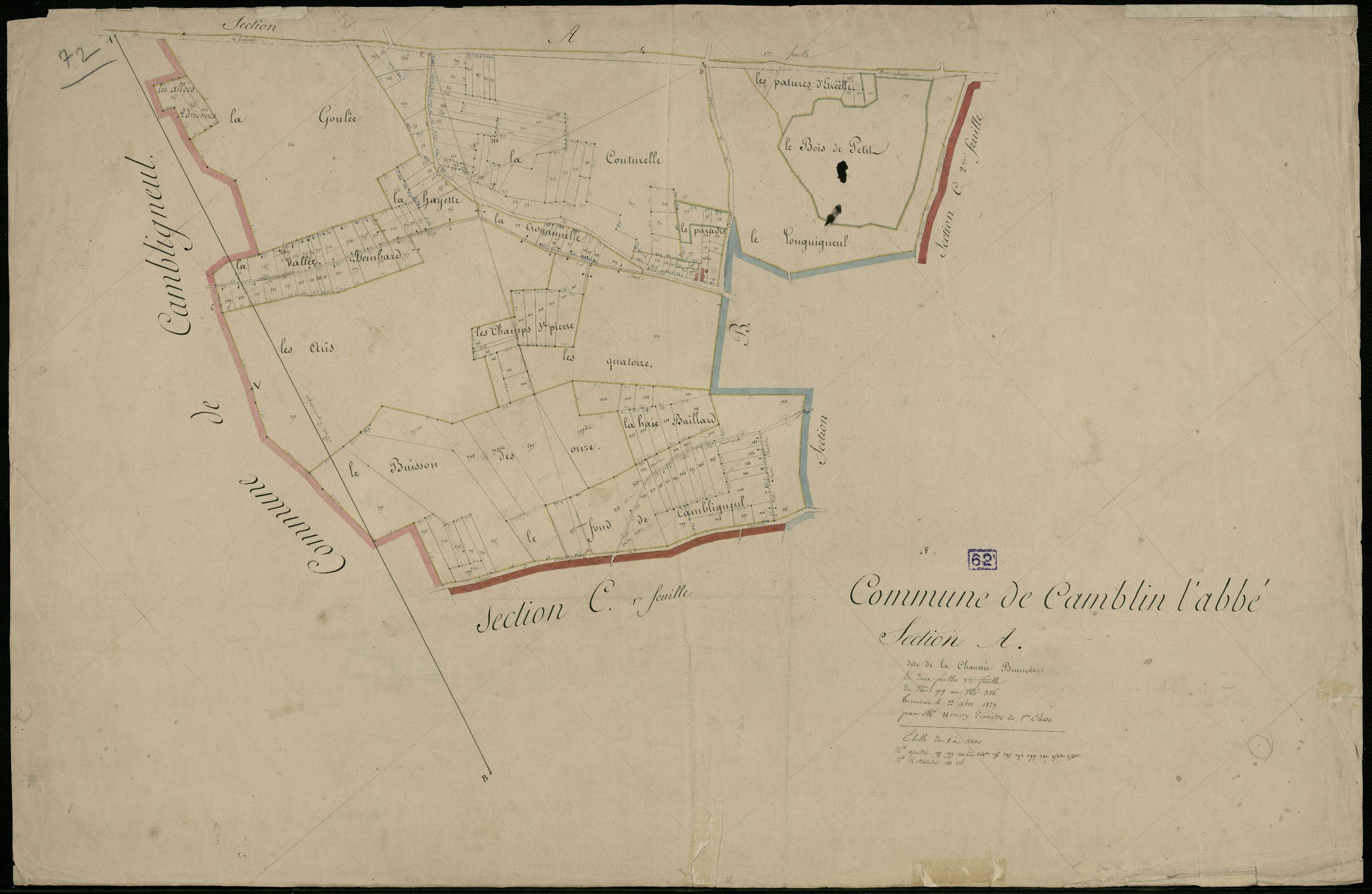 Camblain-l'Abbé - Section A, 2e feuille