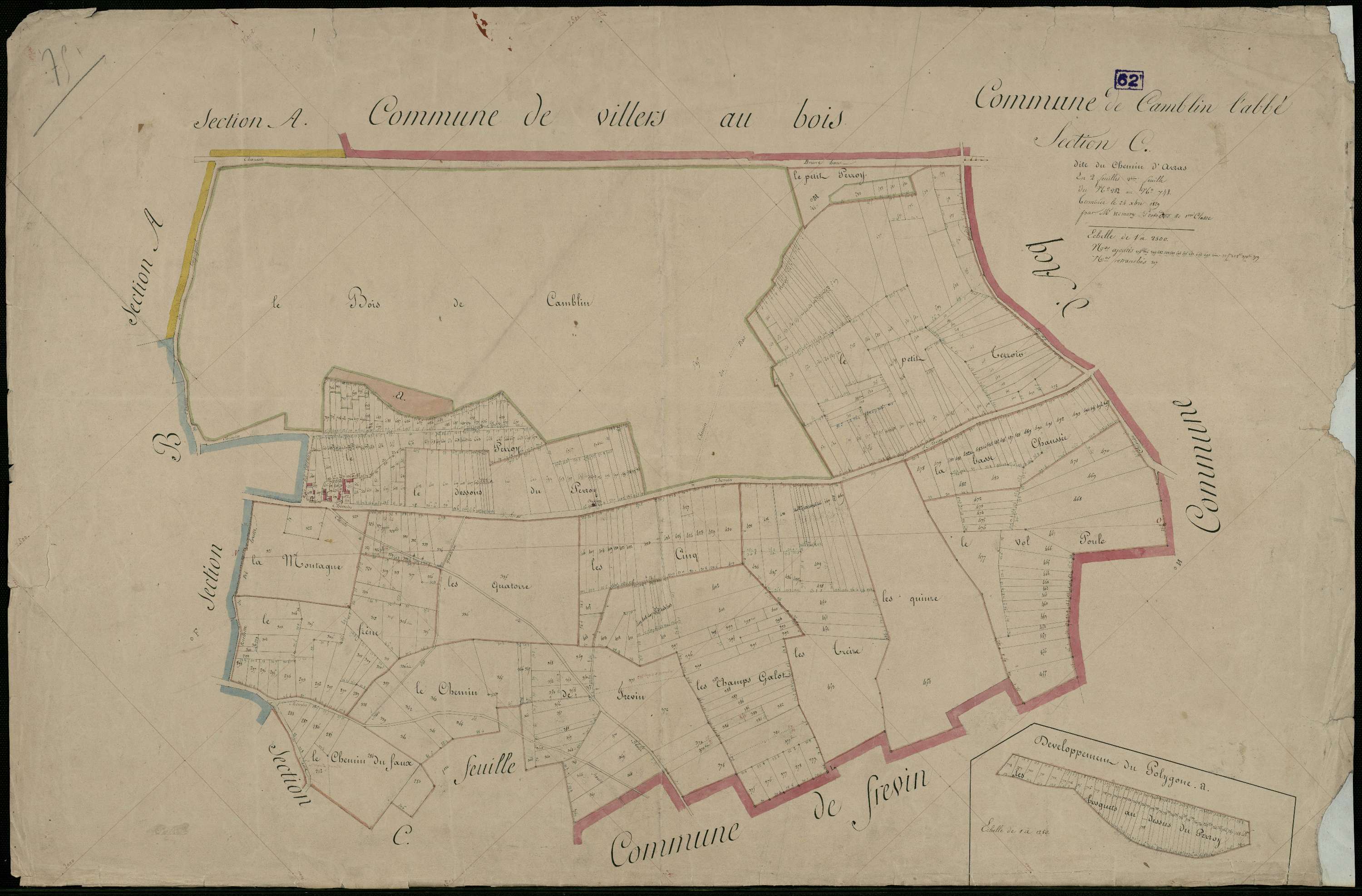 Camblain-l'Abbé - Section C, 2e feuille