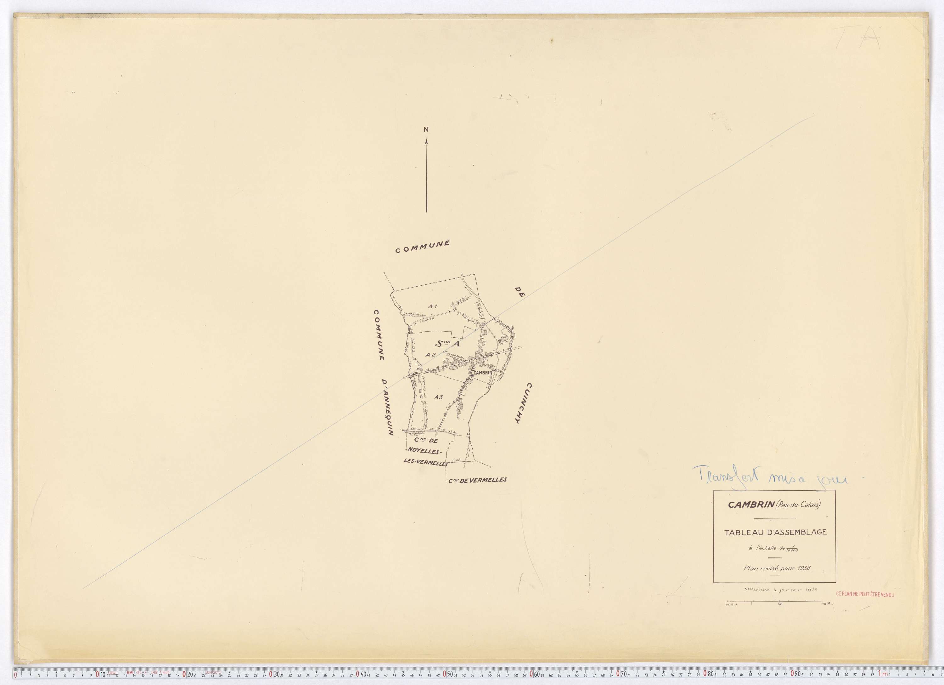 Cambrin - Tableau d'assemblage.