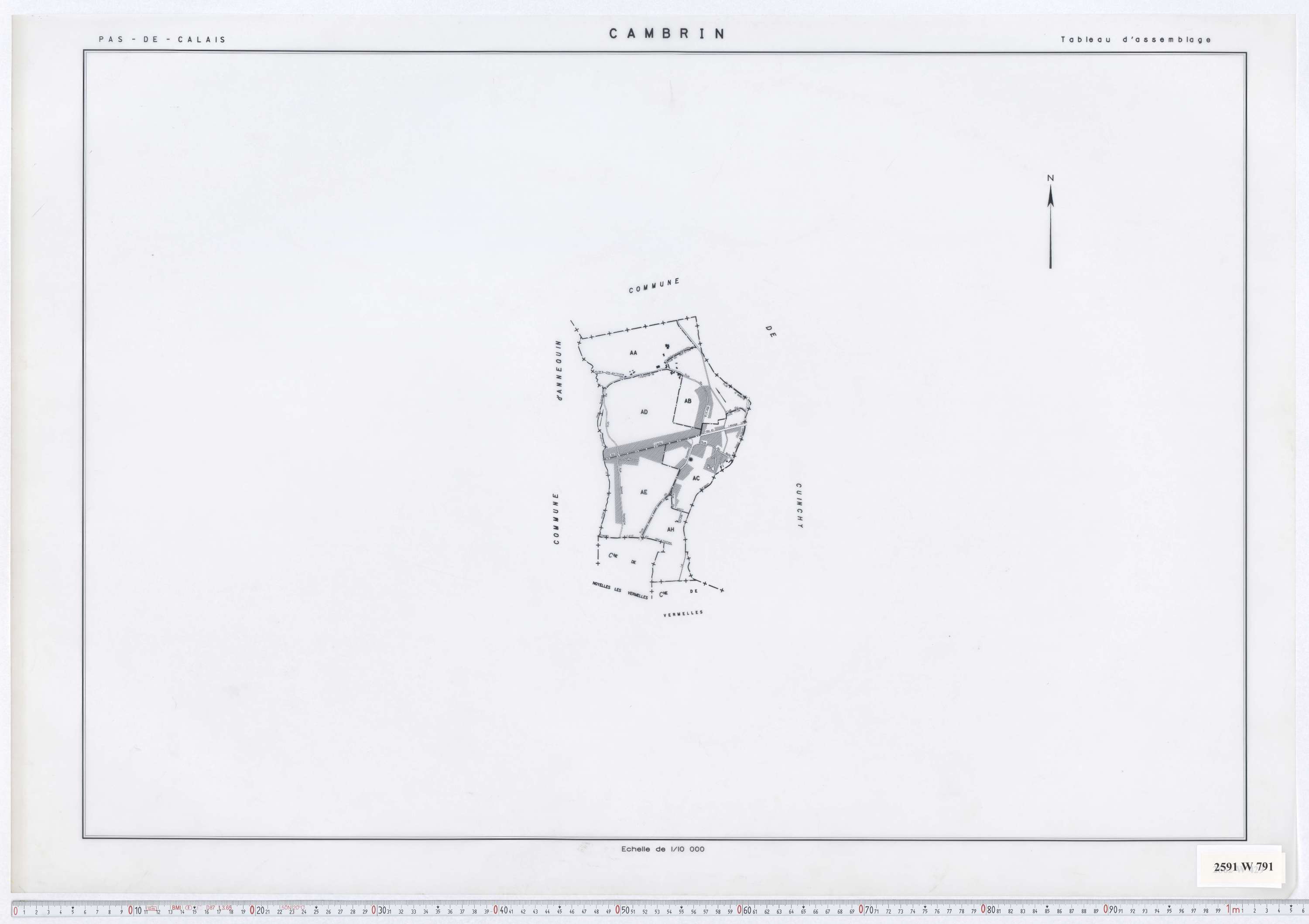 Cambrin - Tableau d'assemblage.