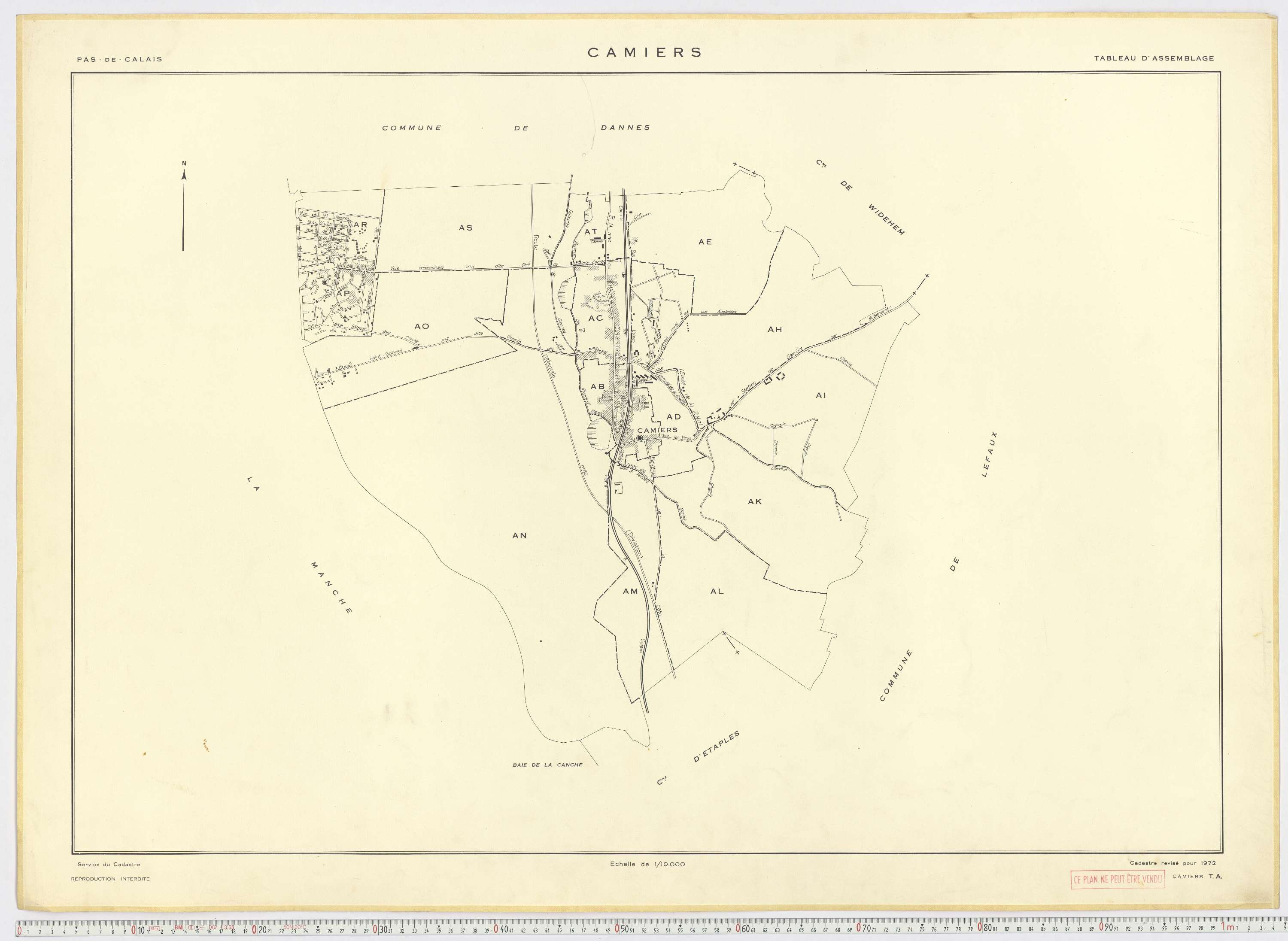 Camiers - Tableau d'assemblage.