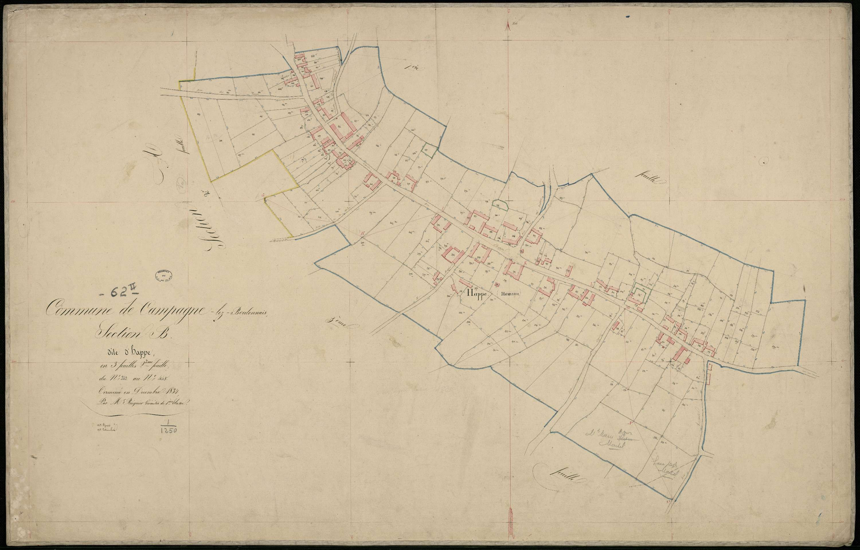 Campagne-lès-Boulonnais - Section B, 2e feuille