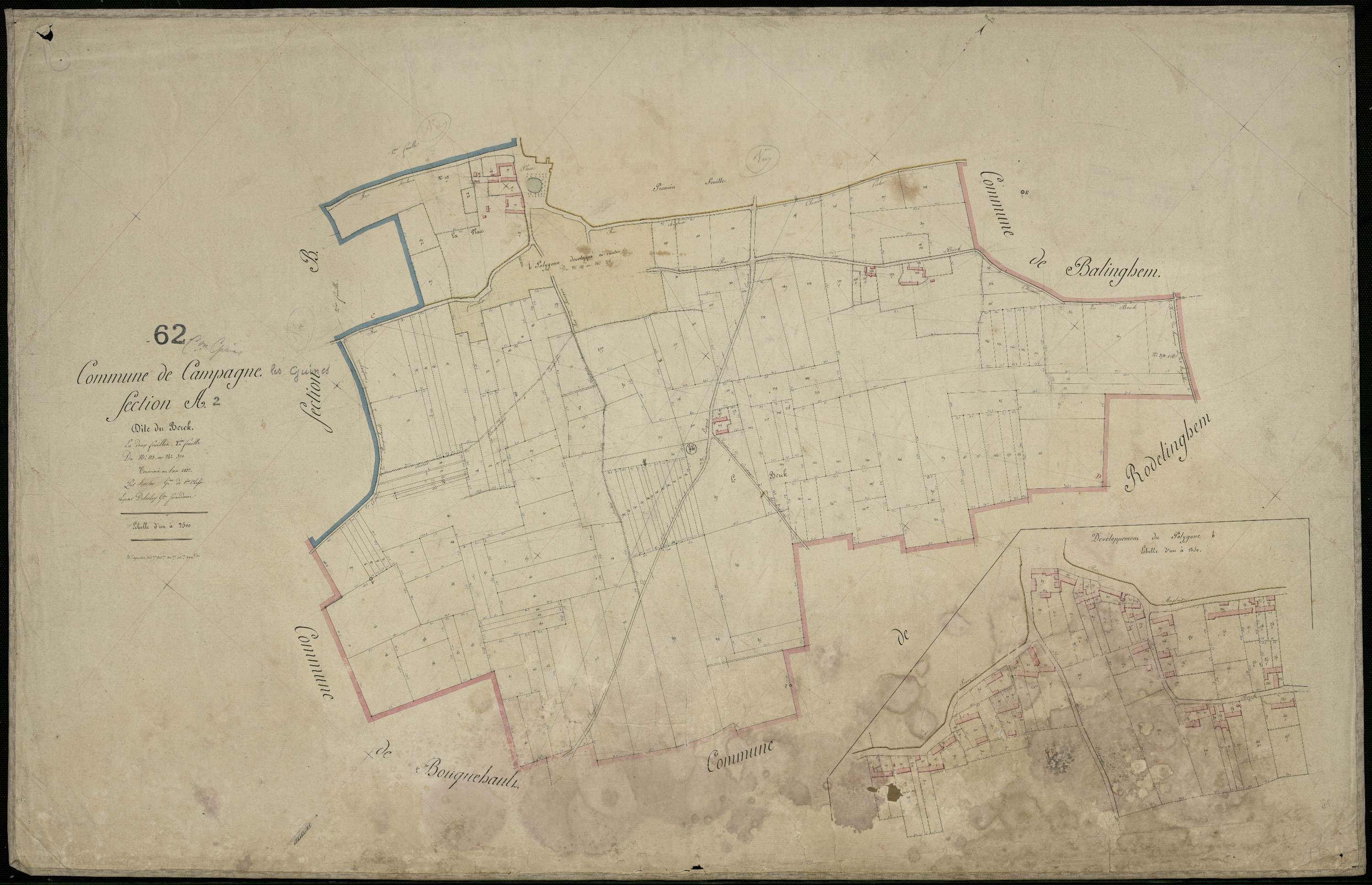 Campagne-lès-Guines - Section A, 2e feuille
