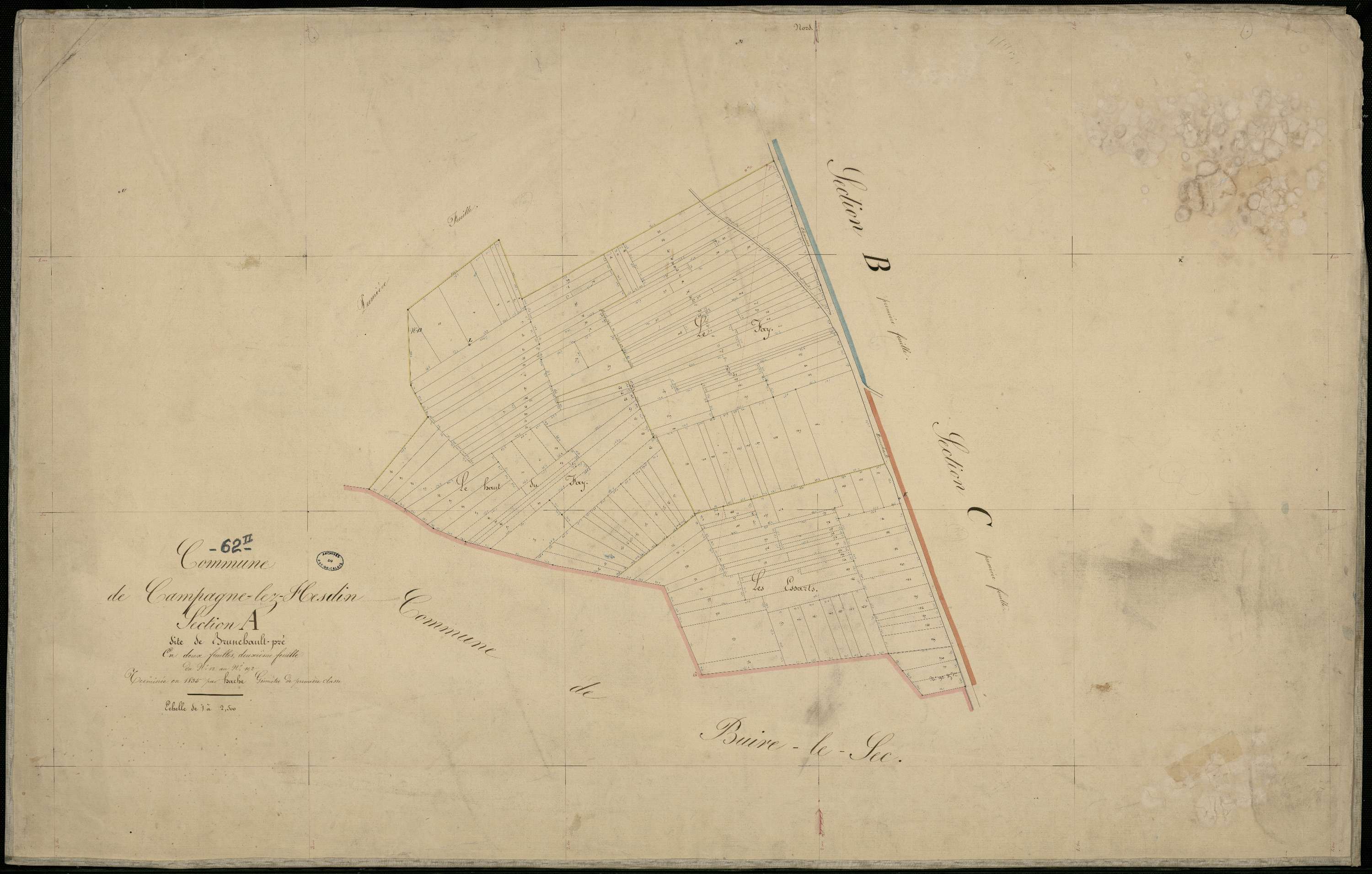 Campagne-lès-Hesdin - Section A, 2e feuille