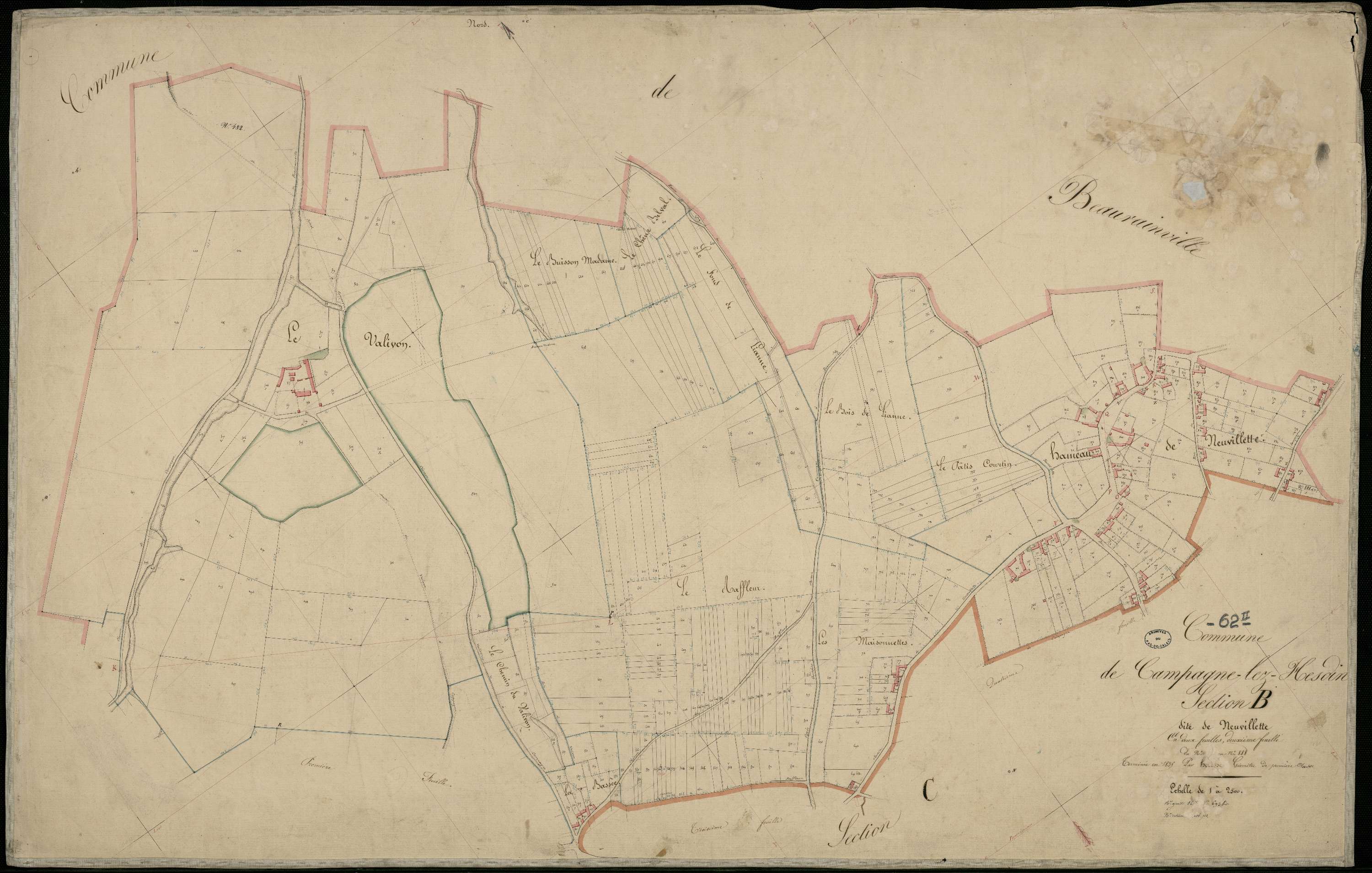 Campagne-lès-Hesdin - Section B, 2e feuille