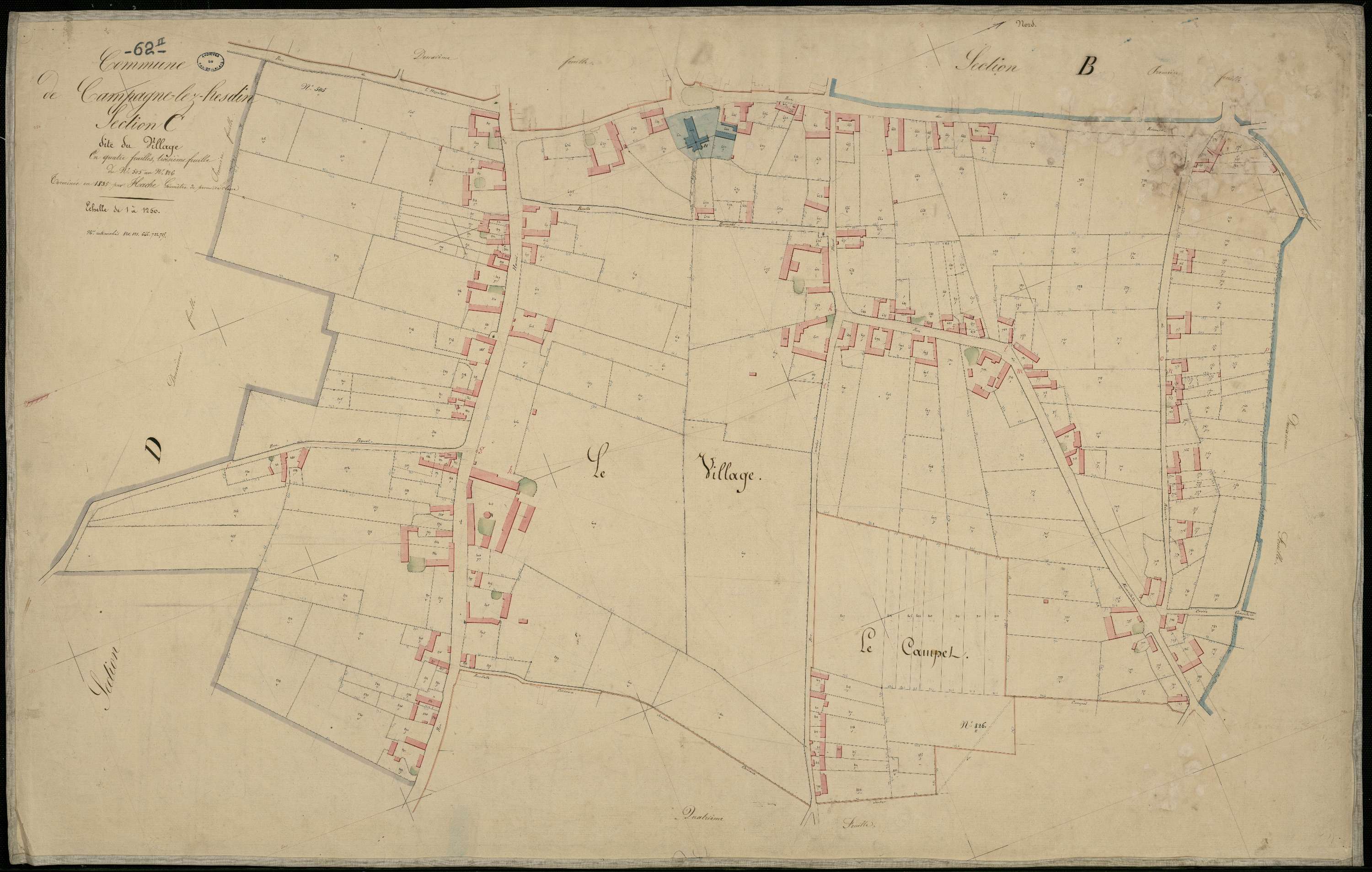 Campagne-lès-Hesdin - Section C, 3e feuille