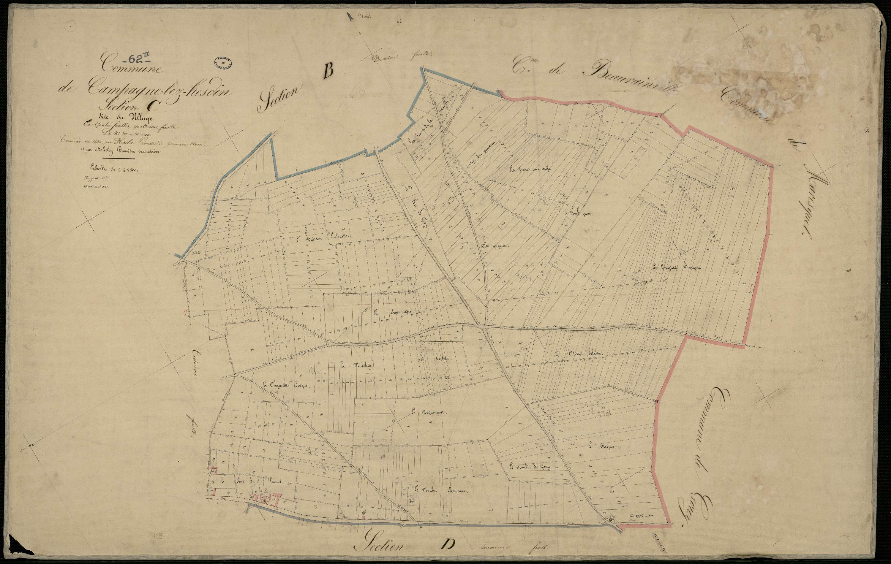 Campagne-lès-Hesdin - Section C, 4e feuille