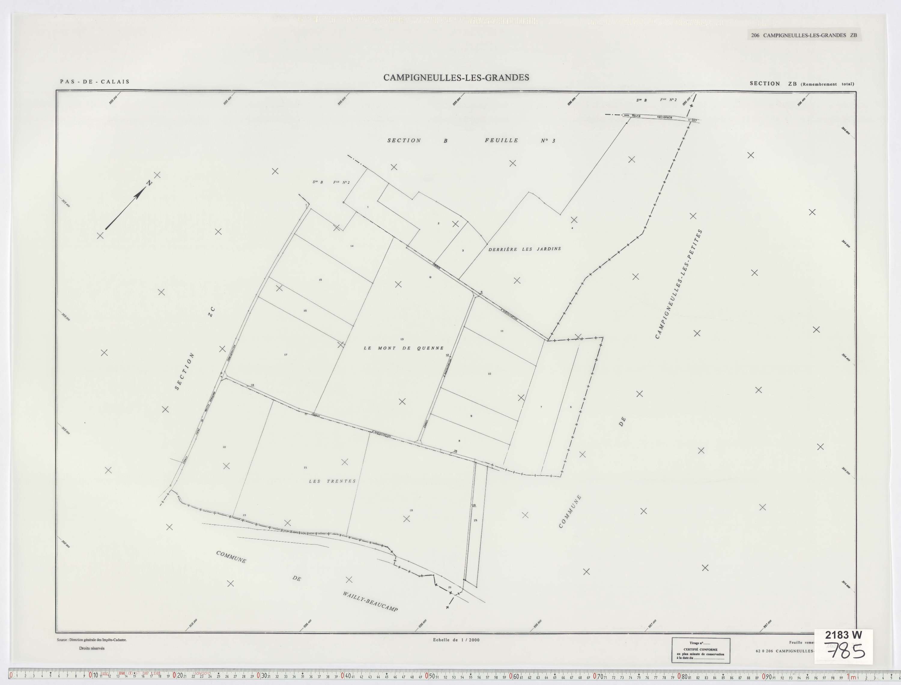 Campigneulles-les-Grandes - Section ZB.